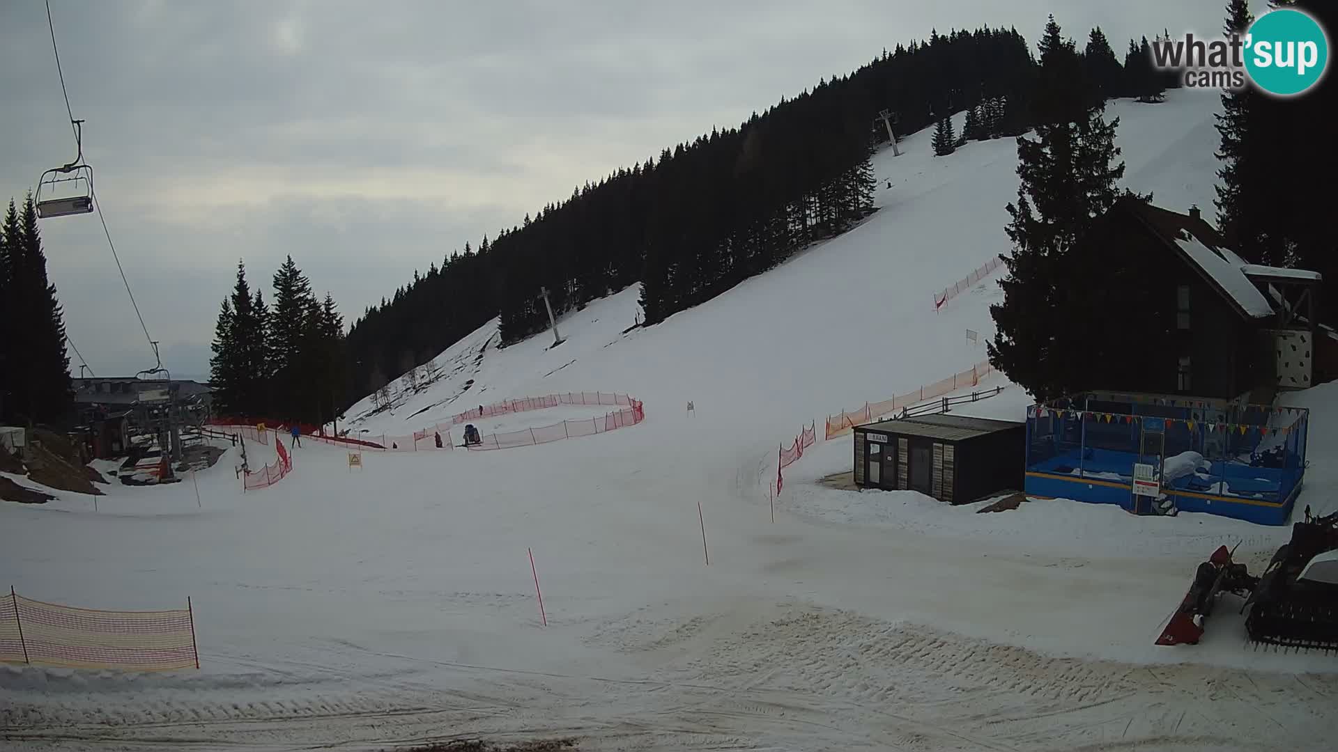 GOLTE Ski resort live webcam – view to Medvedjak – Slovenia