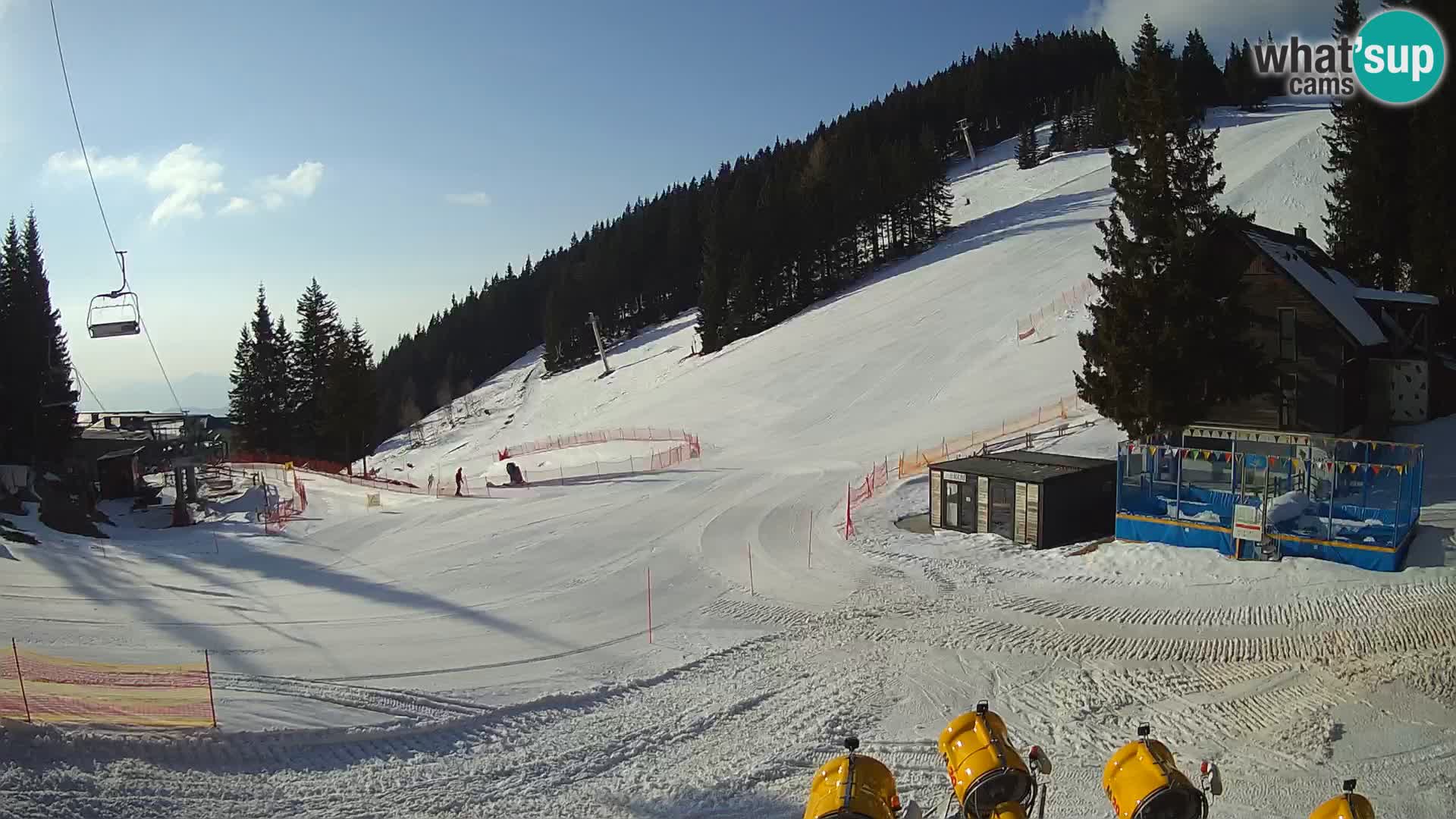 Cámara web en vivo de la estación de esquí GOLTE – vista a Medvedjak – Eslovenia