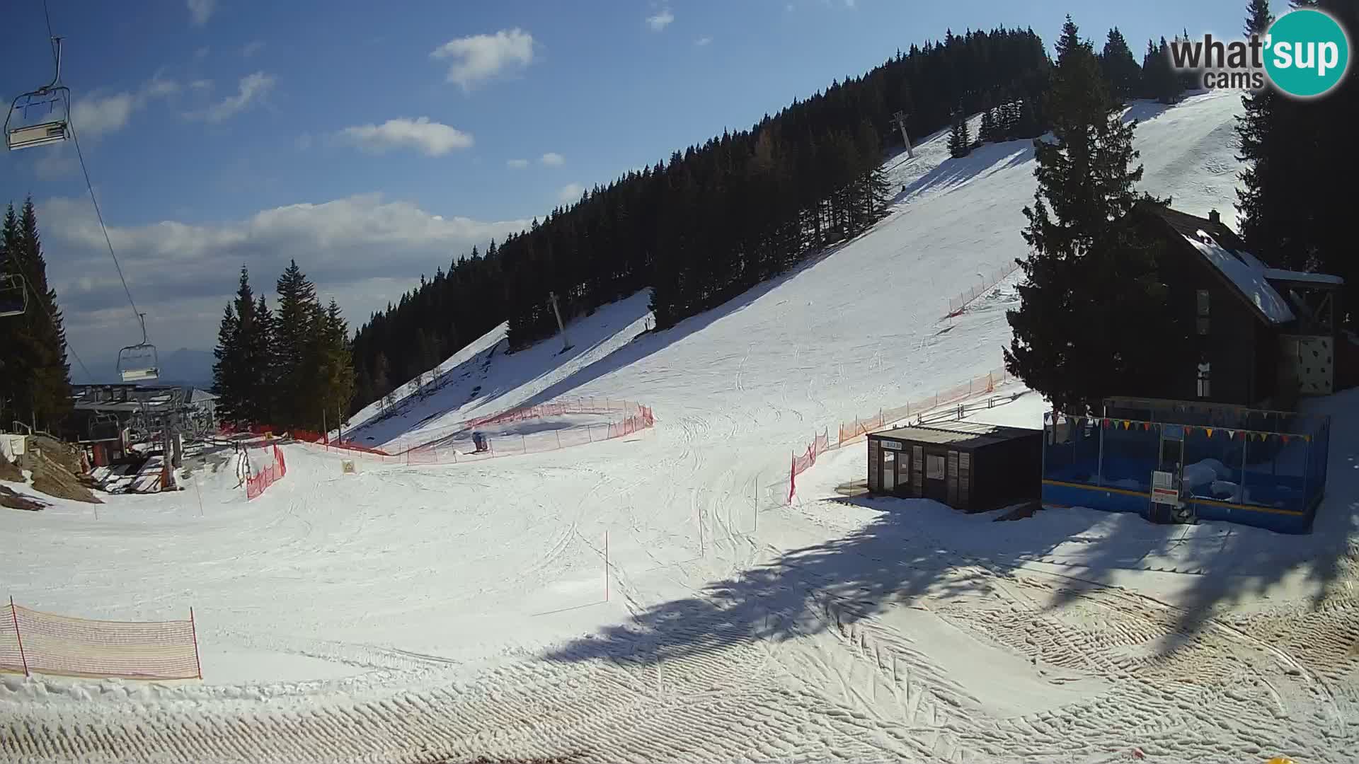 GOLTE Ski resort live webcam – view to Medvedjak – Slovenia