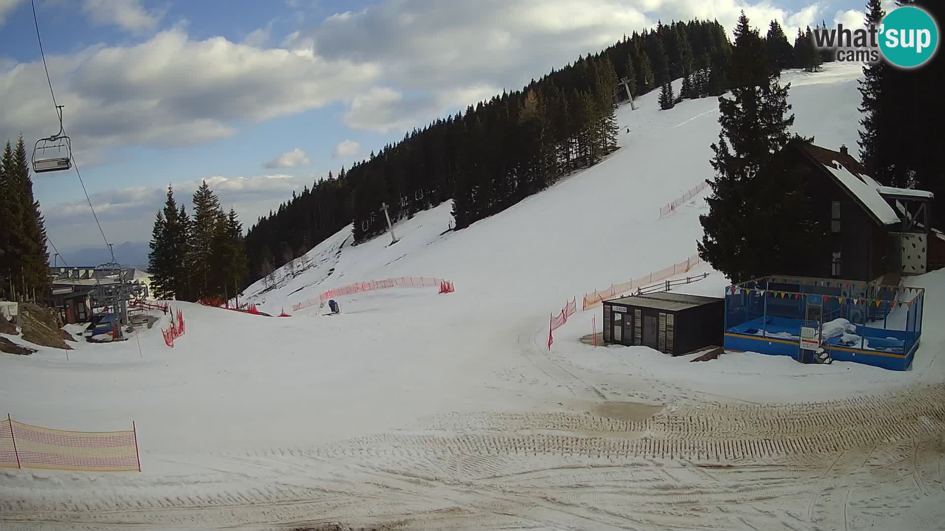 GOLTE Ski resort live webcam – view to Medvedjak – Slovenia