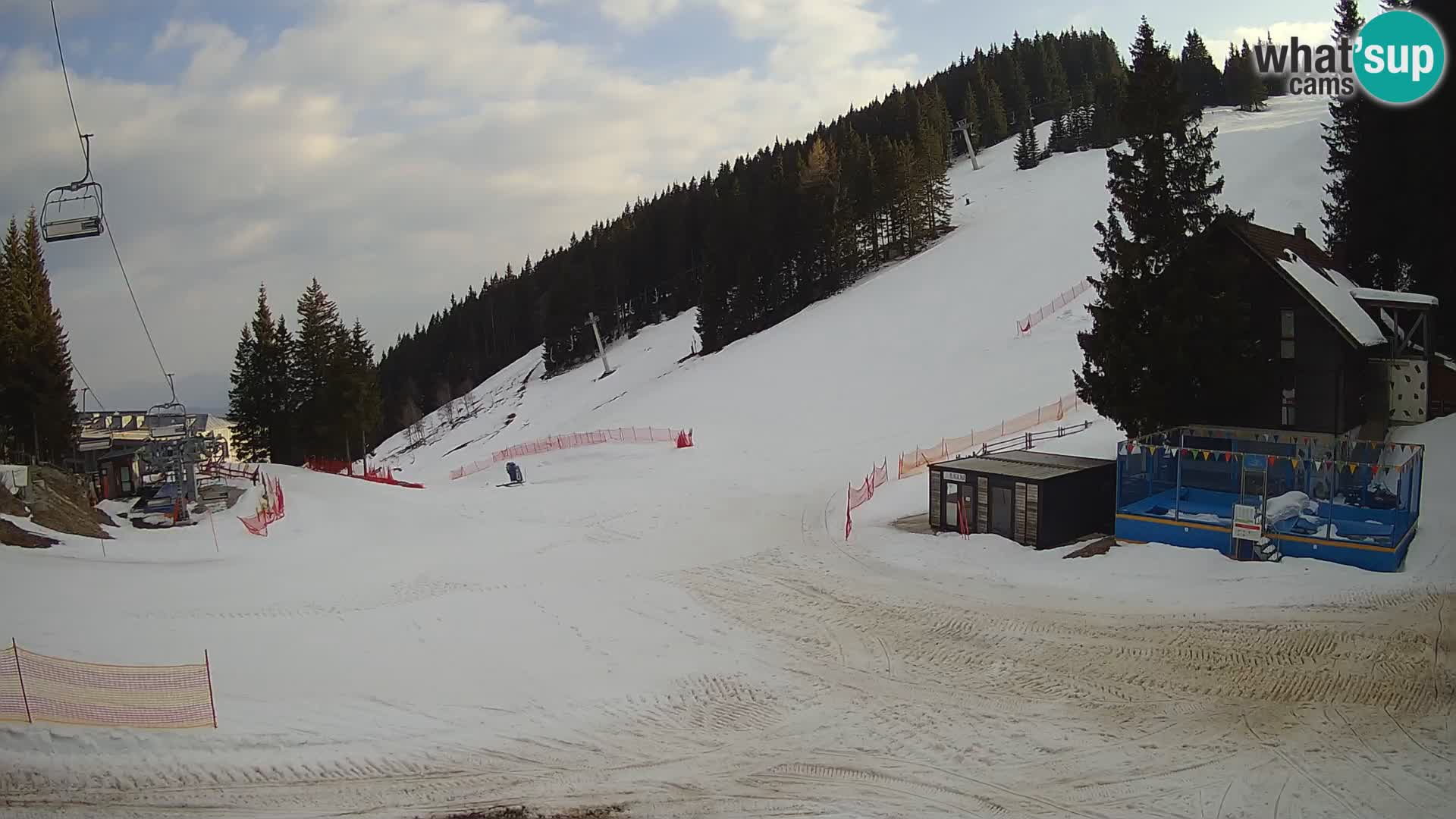 GOLTE Ski resort live webcam – view to Medvedjak – Slovenia