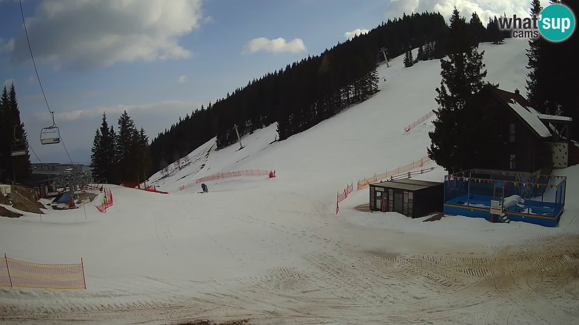 Cámara web en vivo de la estación de esquí GOLTE – vista a Medvedjak – Eslovenia