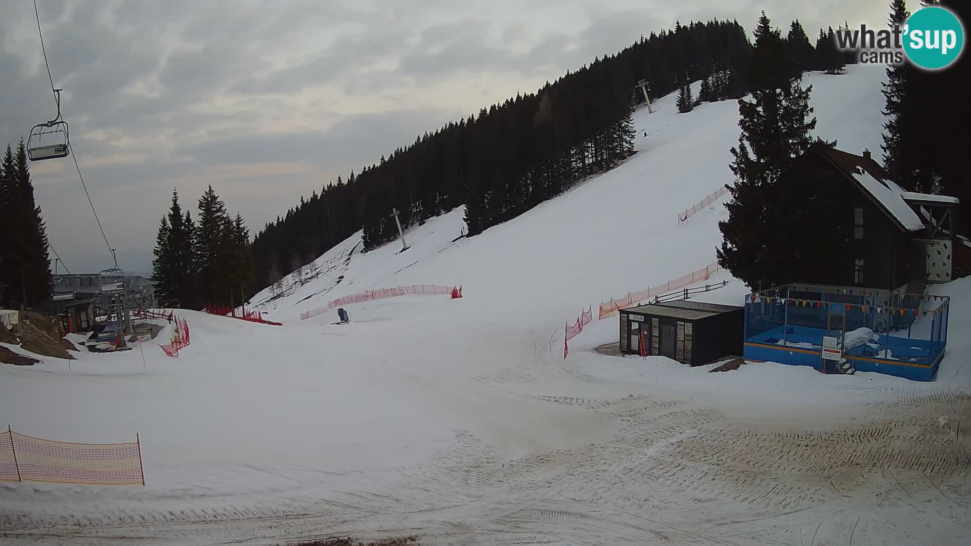 GOLTE Ski resort live webcam – view to Medvedjak – Slovenia