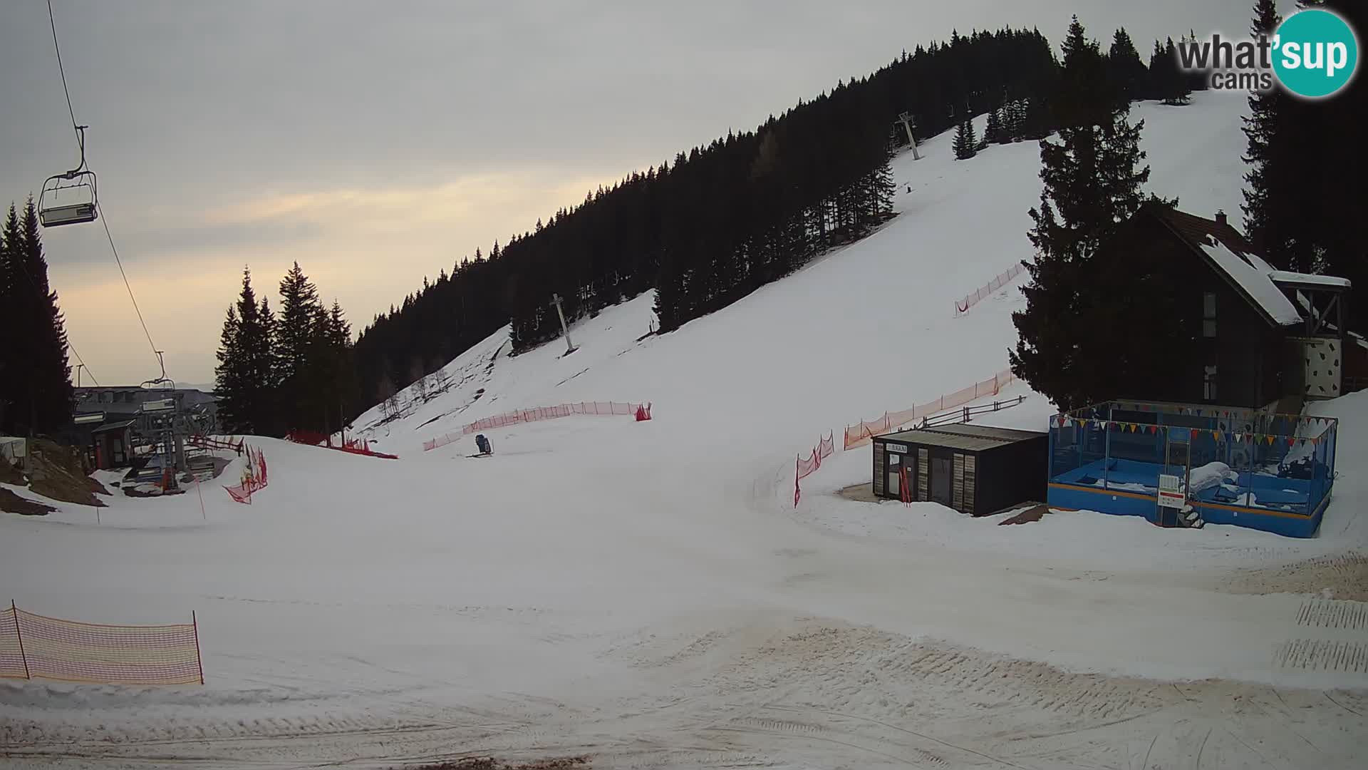GOLTE Skigebiet webcam – Schöne Aussicht auf Medvedjak – Slowenien