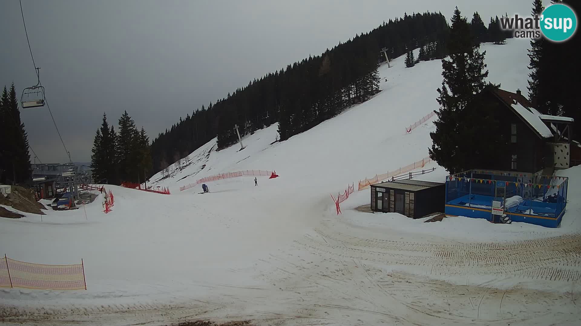 GOLTE Ski resort live webcam – view to Medvedjak – Slovenia