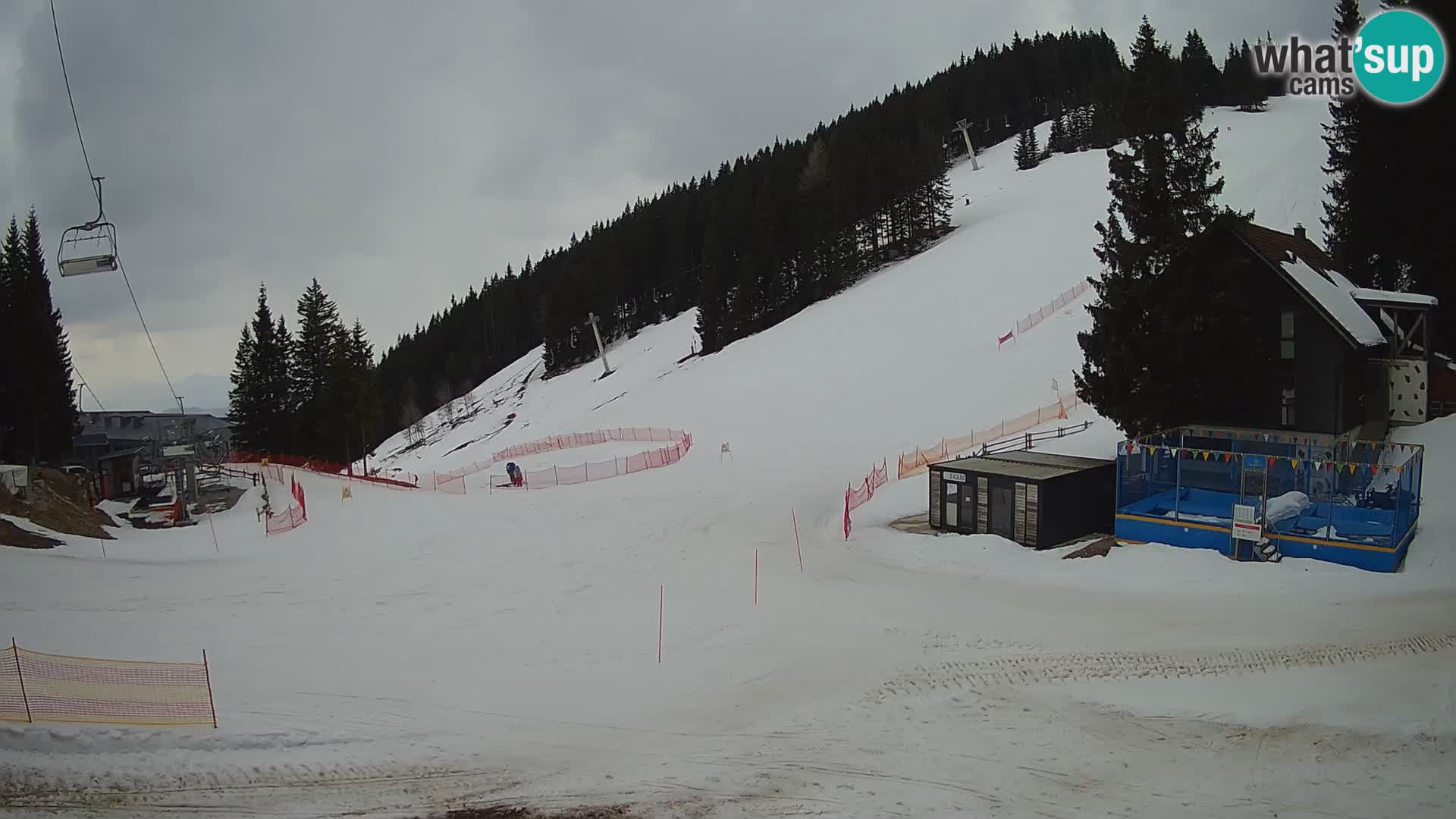 GOLTE Ski resort live webcam – view to Medvedjak – Slovenia