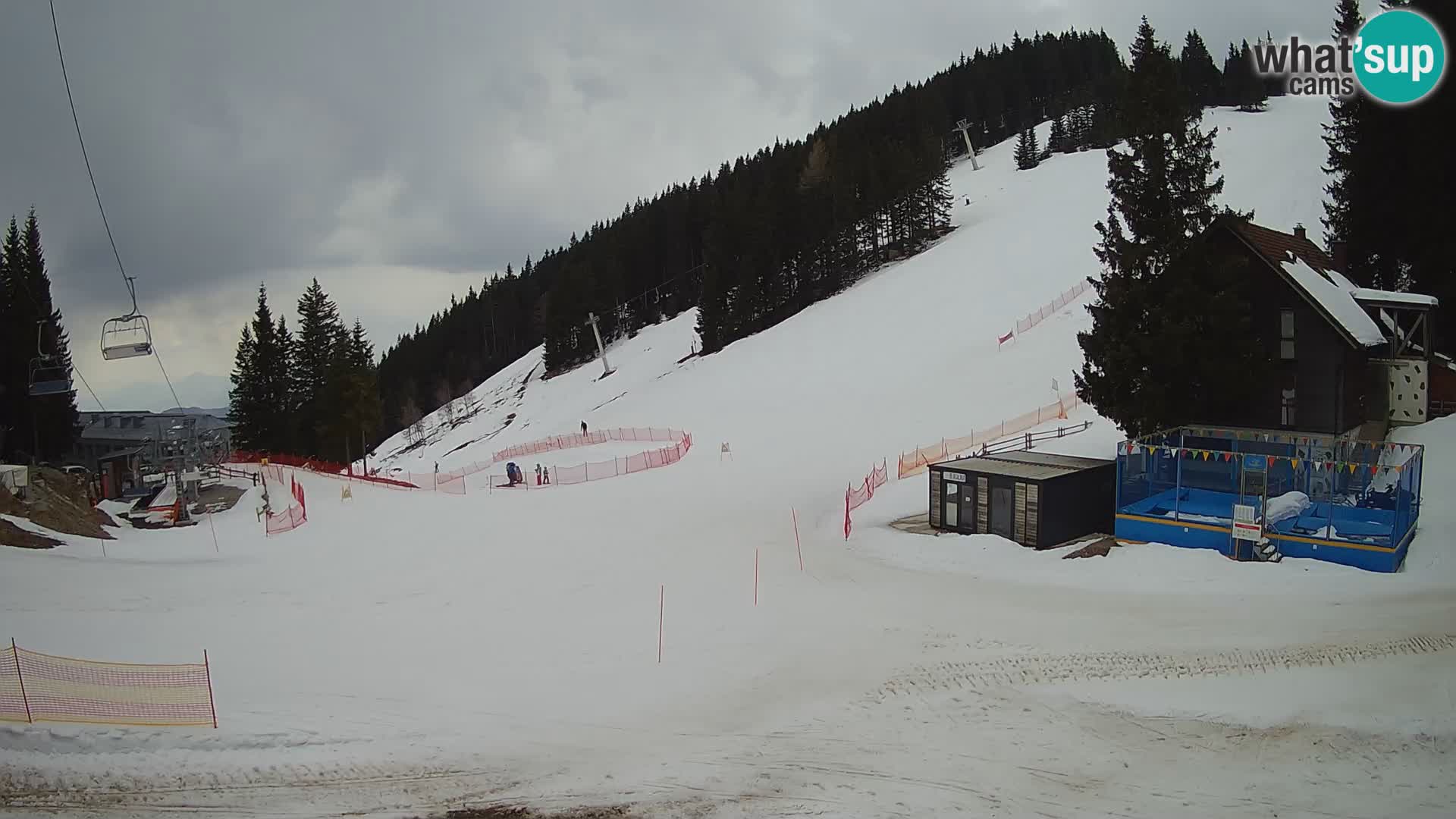 GOLTE Ski resort live webcam – view to Medvedjak – Slovenia