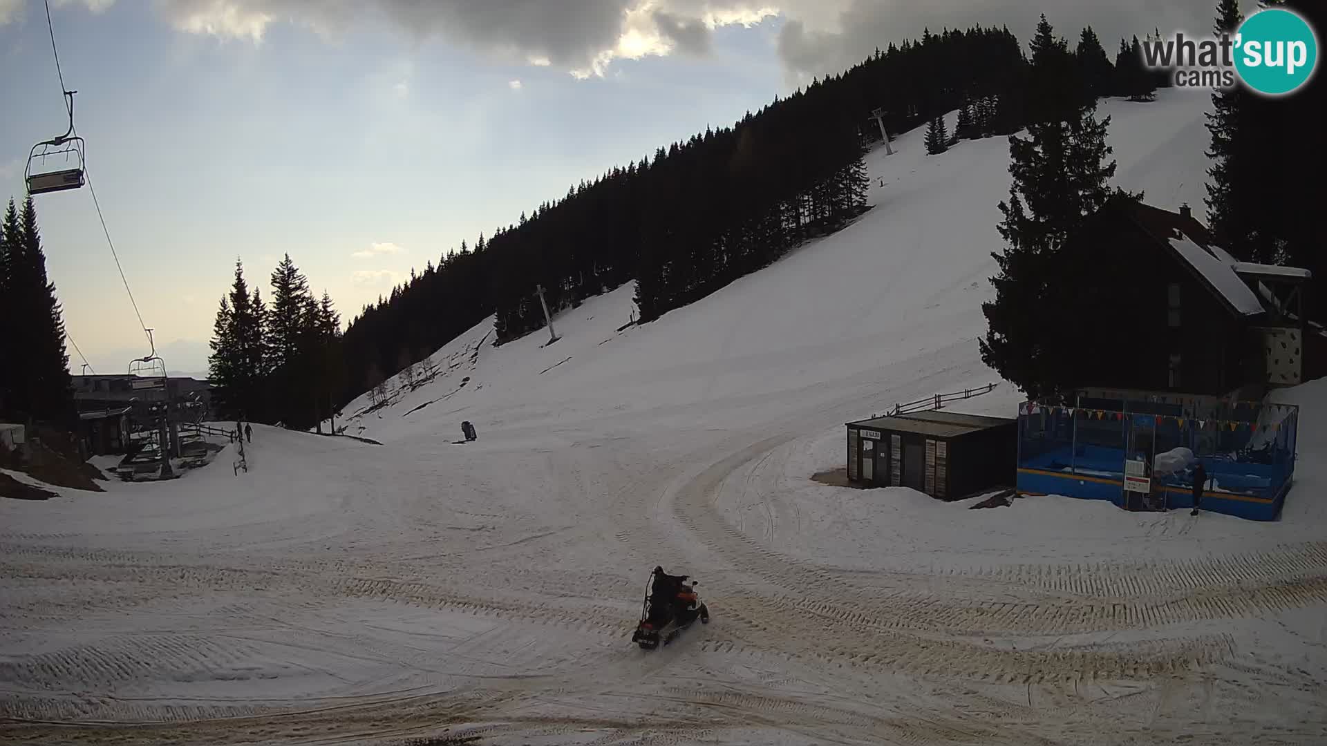 GOLTE skijalište web kamera – pogled na Medvedjak – Slovenija