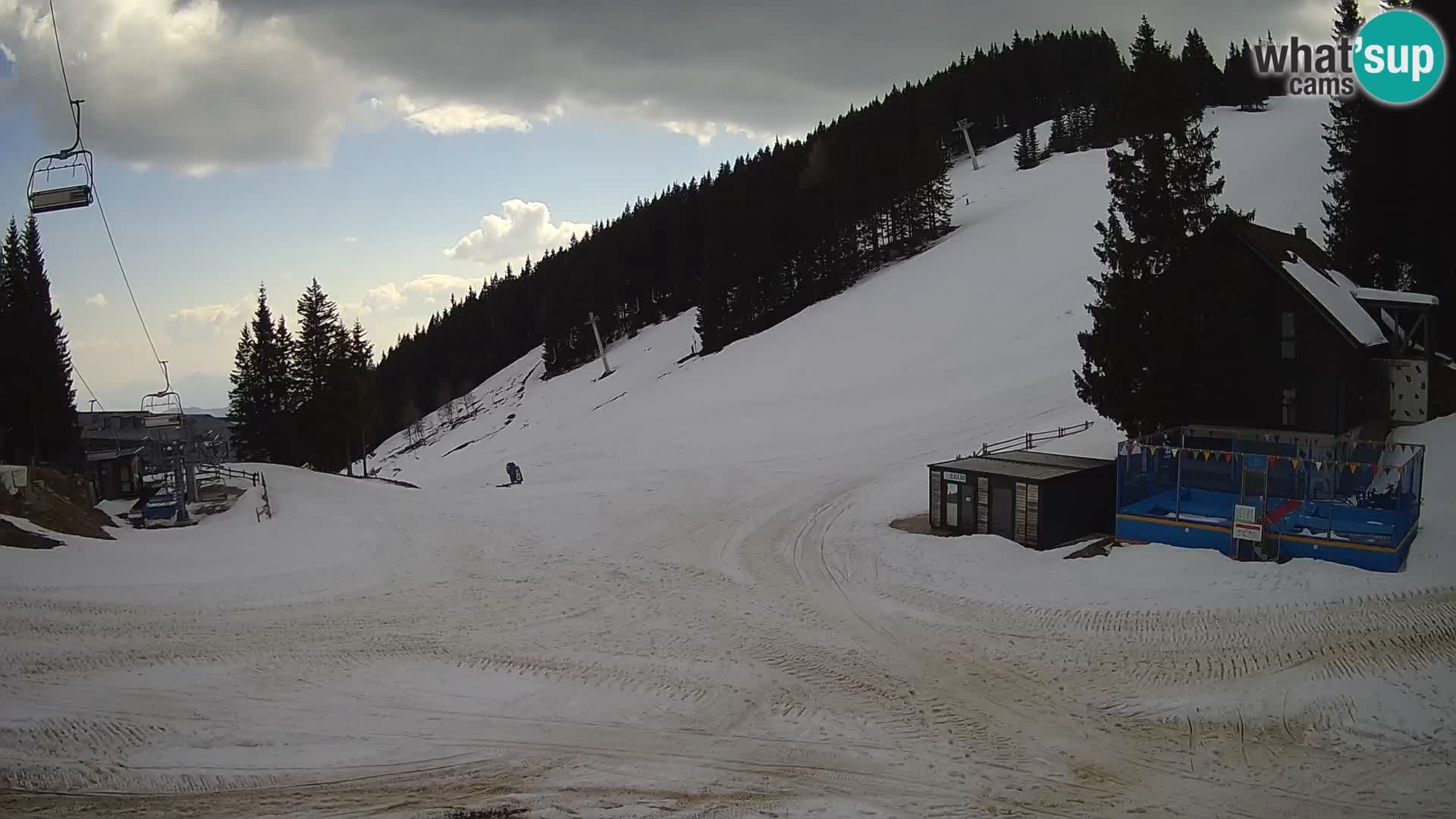 Cámara web en vivo de la estación de esquí GOLTE – vista a Medvedjak – Eslovenia