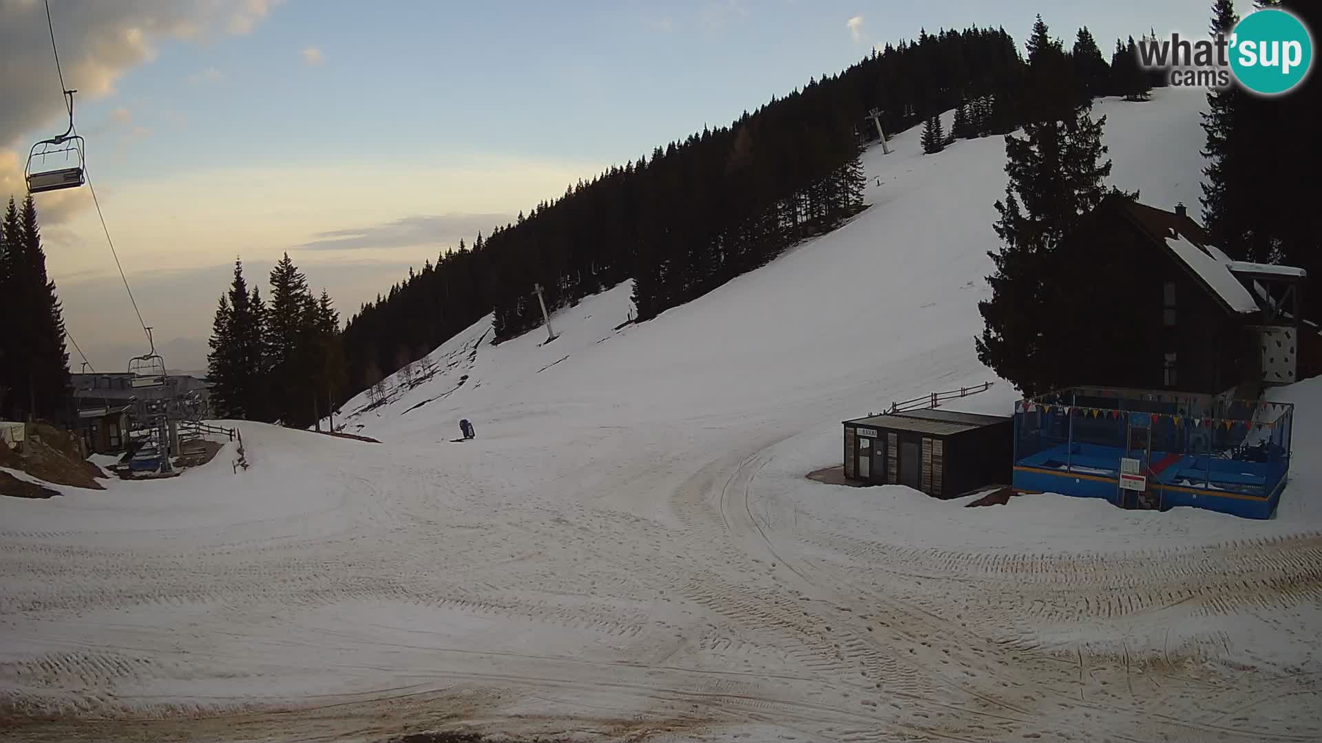 Webcam en direct de la station de ski de GOLTE – vue sur Medvedjak – Slovénie