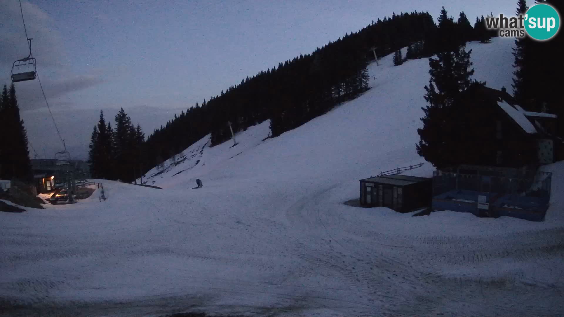 Cámara web en vivo de la estación de esquí GOLTE – vista a Medvedjak – Eslovenia
