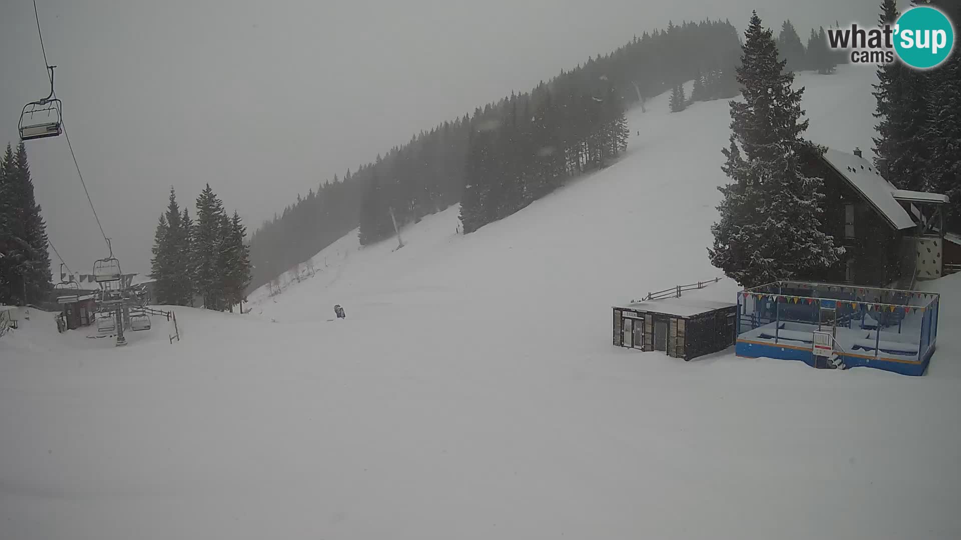 GOLTE skijalište web kamera – pogled na Medvedjak – Slovenija