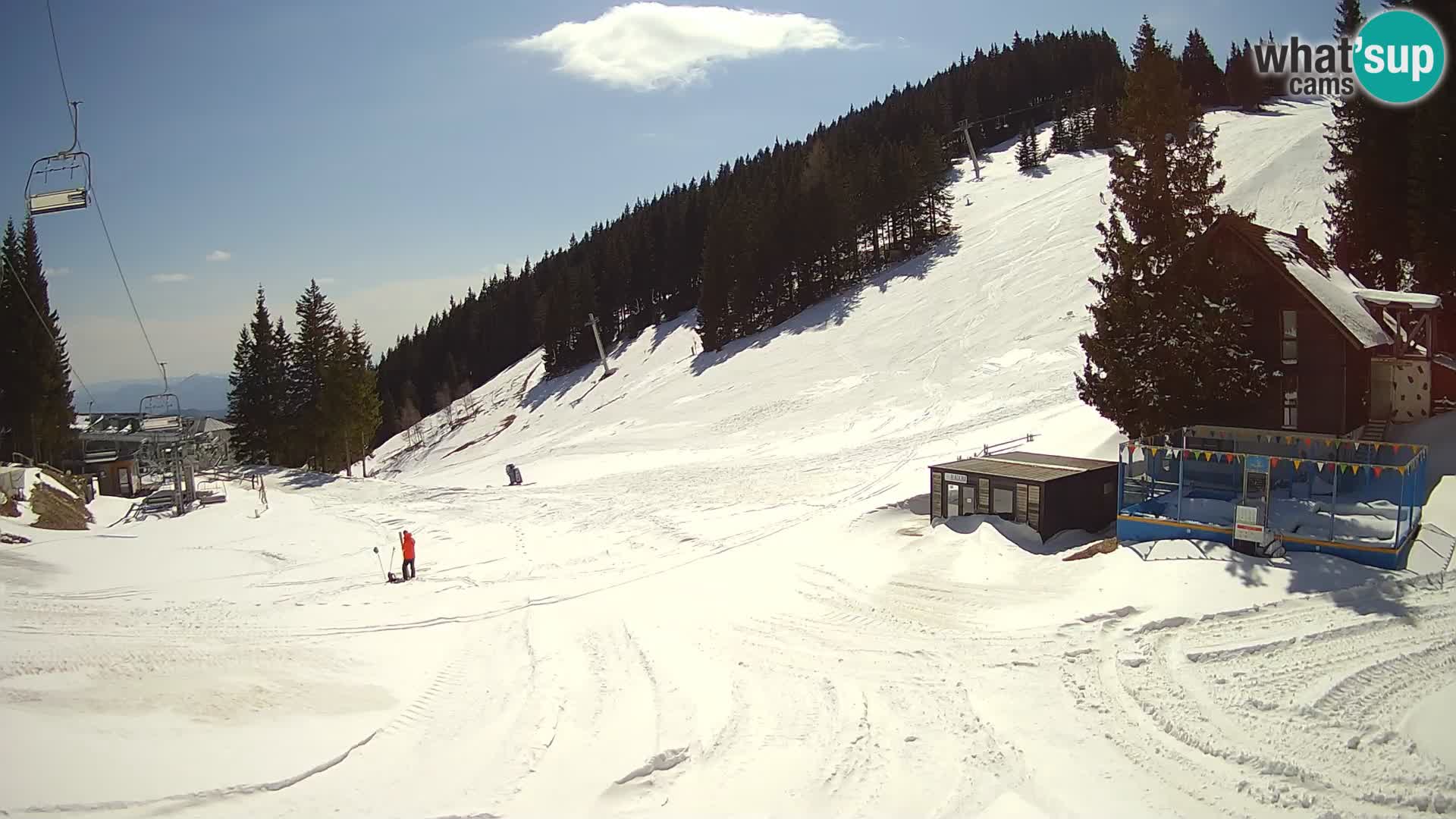 GOLTE Ski resort live webcam – view to Medvedjak – Slovenia