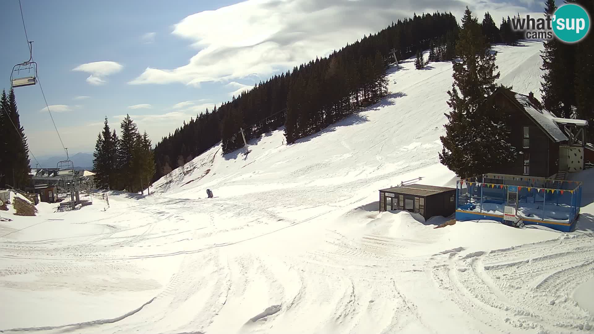 GOLTE skijalište web kamera – pogled na Medvedjak – Slovenija