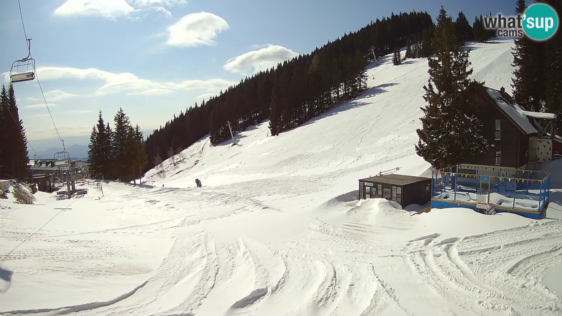 GOLTE Ski resort live webcam – view to Medvedjak – Slovenia