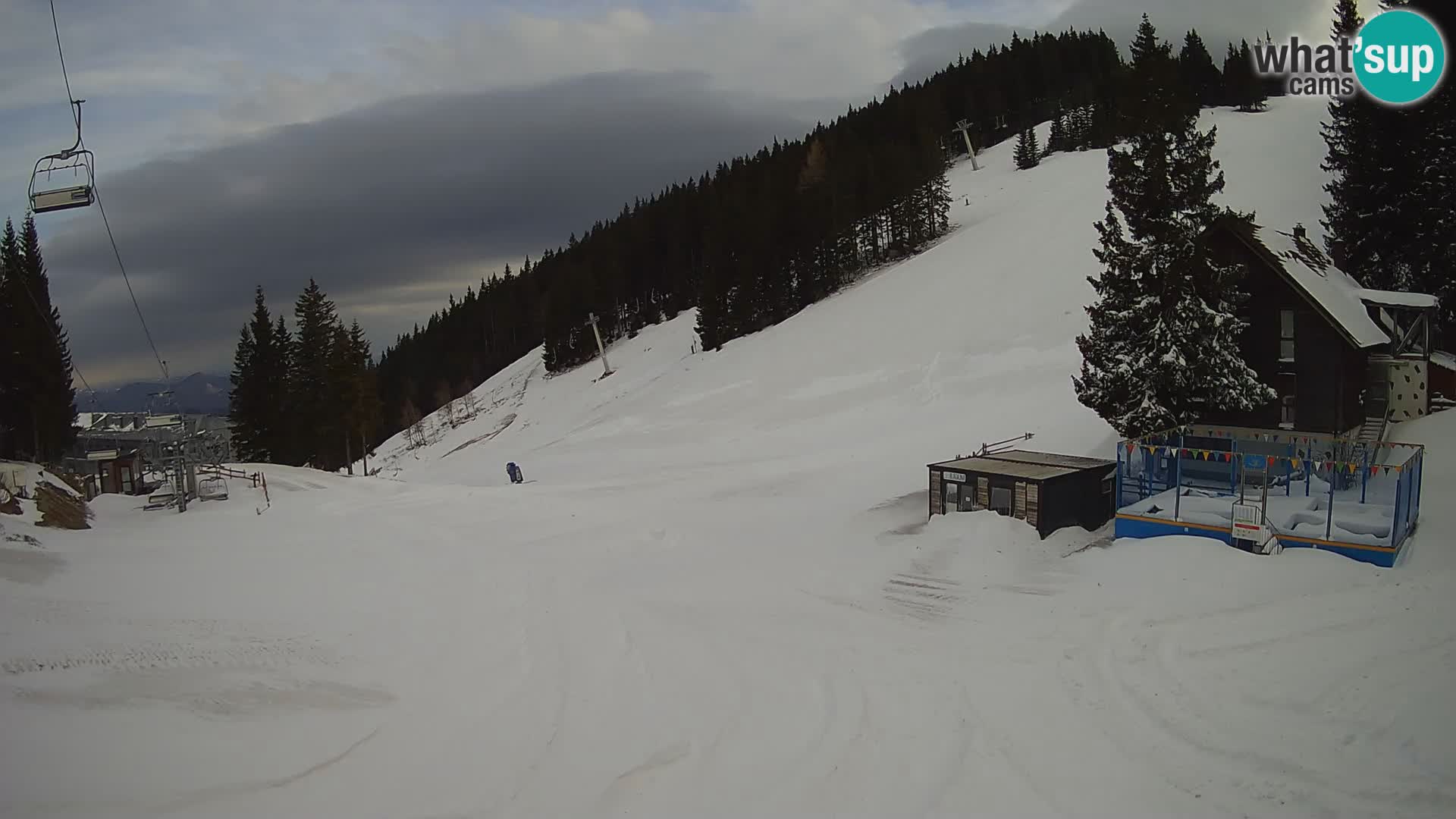 Cámara web en vivo de la estación de esquí GOLTE – vista a Medvedjak – Eslovenia