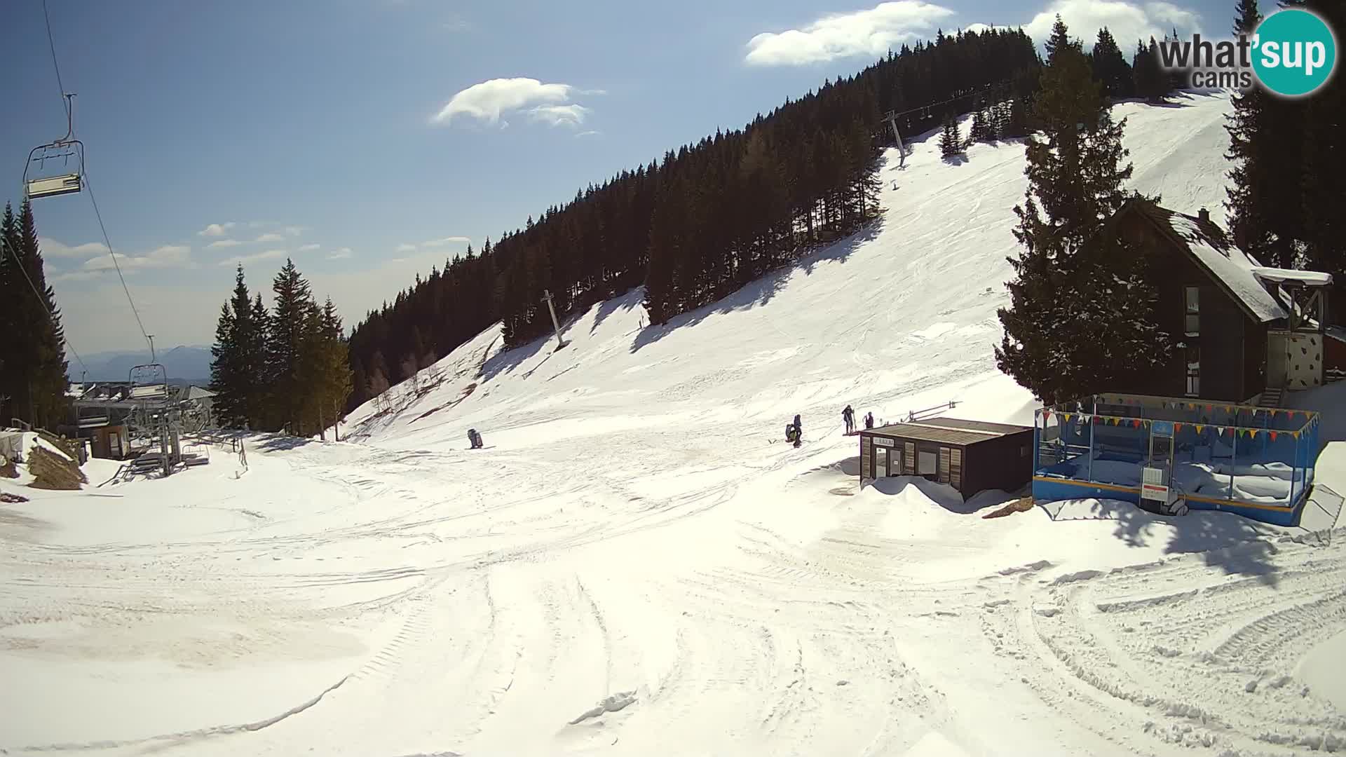 GOLTE Ski resort live webcam – view to Medvedjak – Slovenia