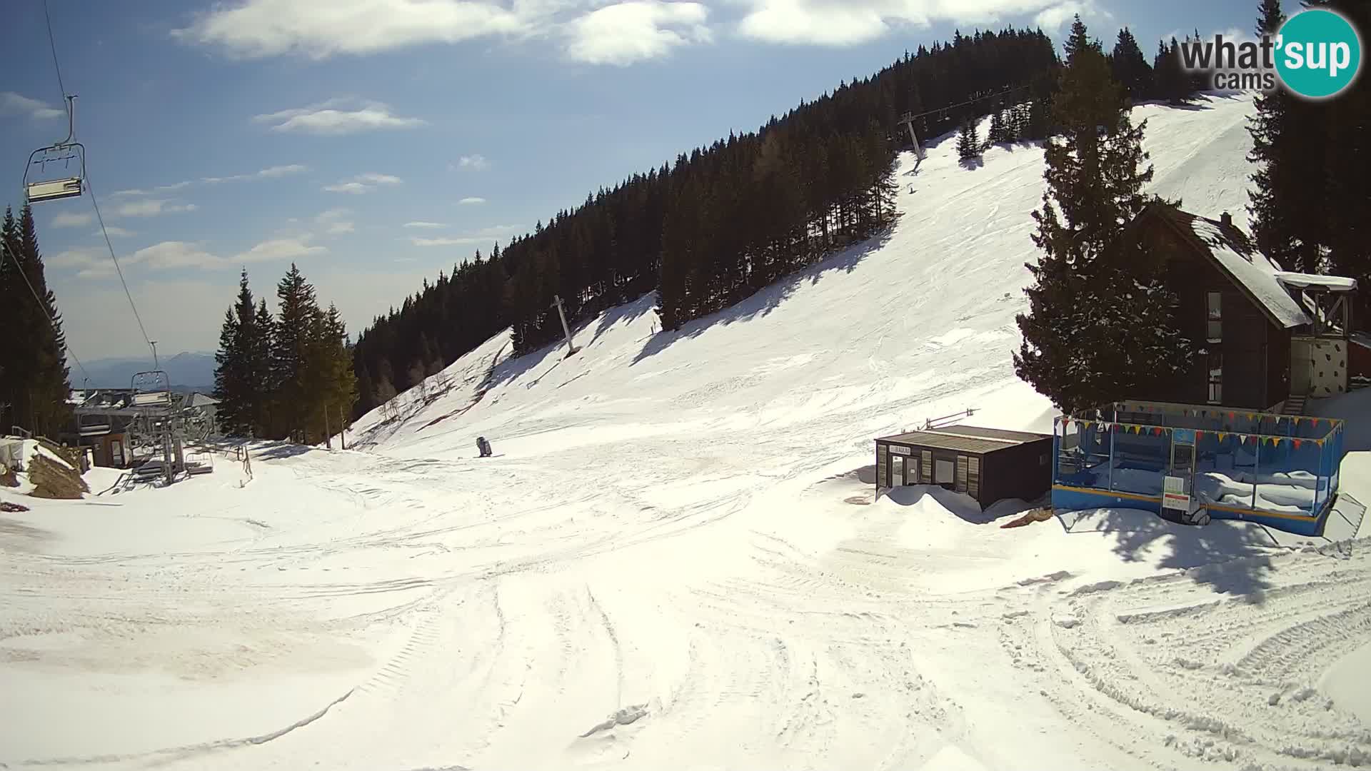 GOLTE Ski resort live webcam – view to Medvedjak – Slovenia