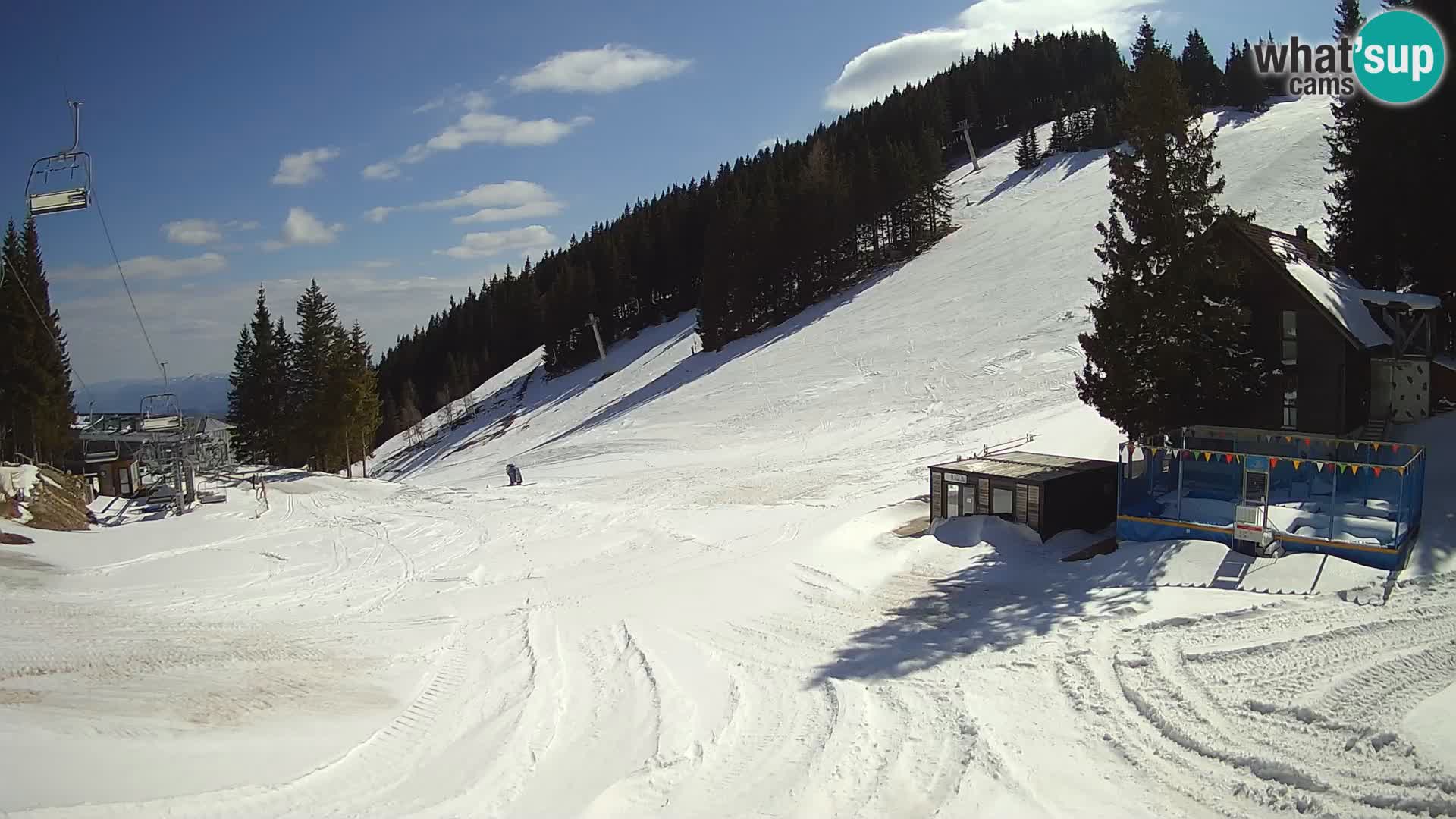 GOLTE Ski resort live webcam – view to Medvedjak – Slovenia