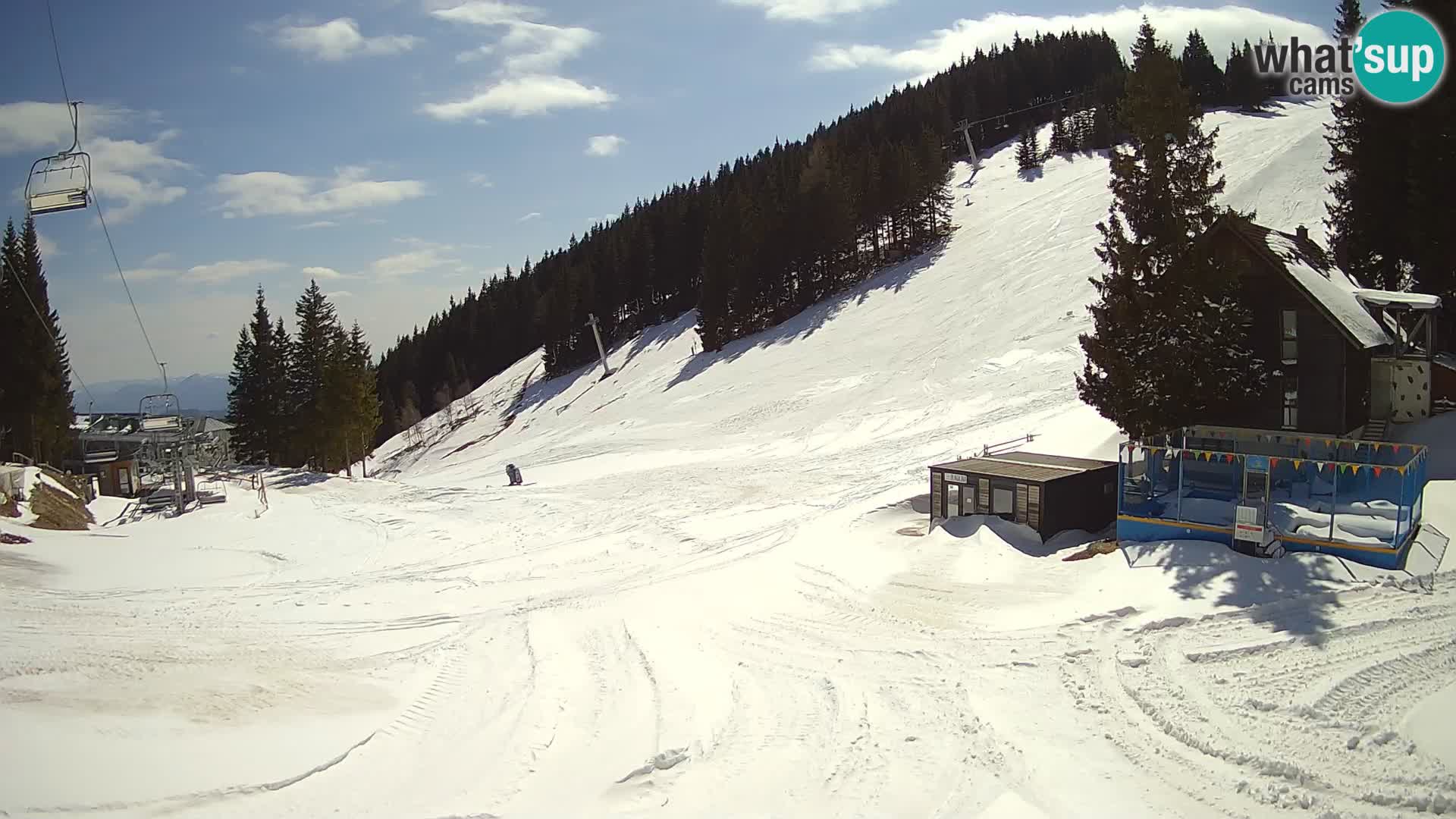 GOLTE Ski resort live webcam – view to Medvedjak – Slovenia