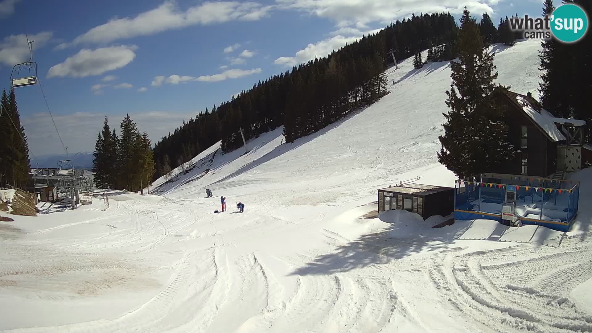 Webcam en direct de la station de ski de GOLTE – vue sur Medvedjak – Slovénie