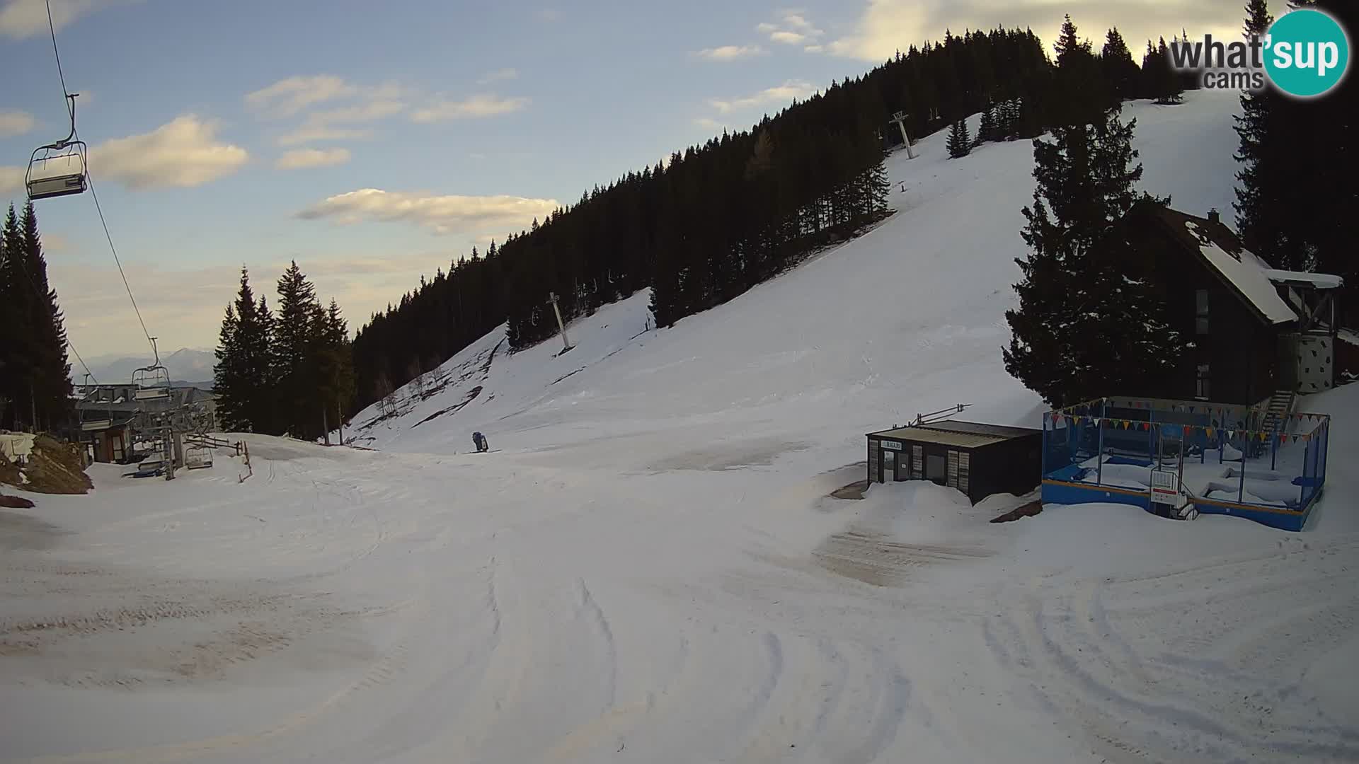 Cámara web en vivo de la estación de esquí GOLTE – vista a Medvedjak – Eslovenia