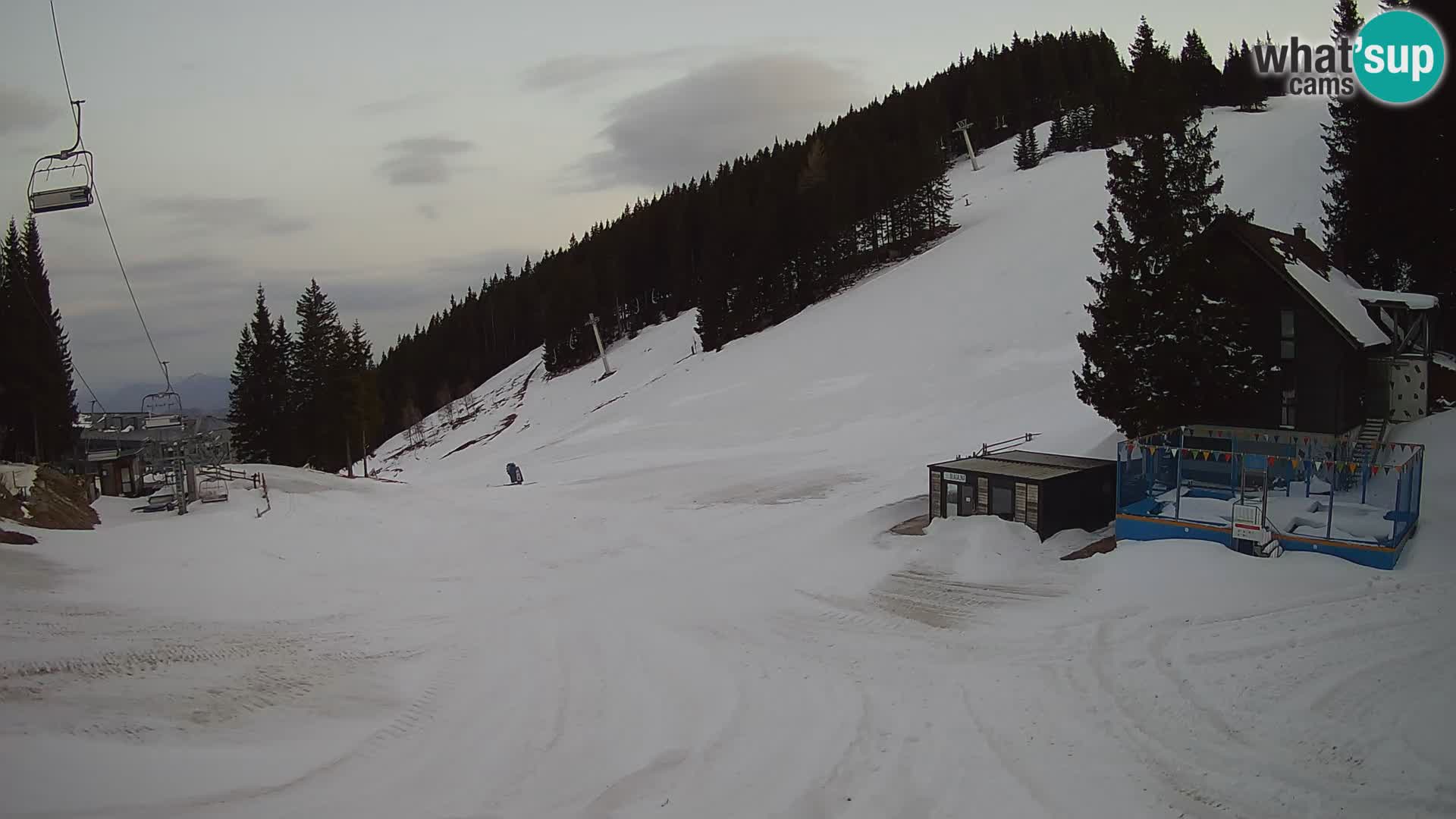 GOLTE skijalište web kamera – pogled na Medvedjak – Slovenija