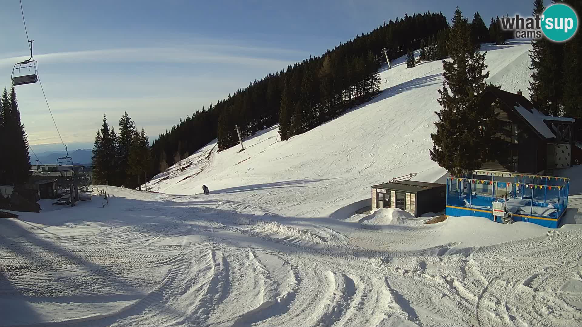 Webcam en direct de la station de ski de GOLTE – vue sur Medvedjak – Slovénie