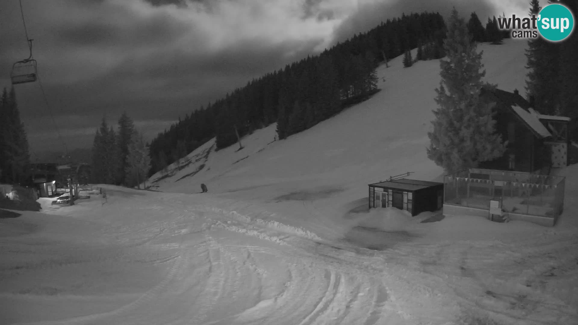 Spletna kamera smučišča GOLTE v živo – pogled na Medvedjak