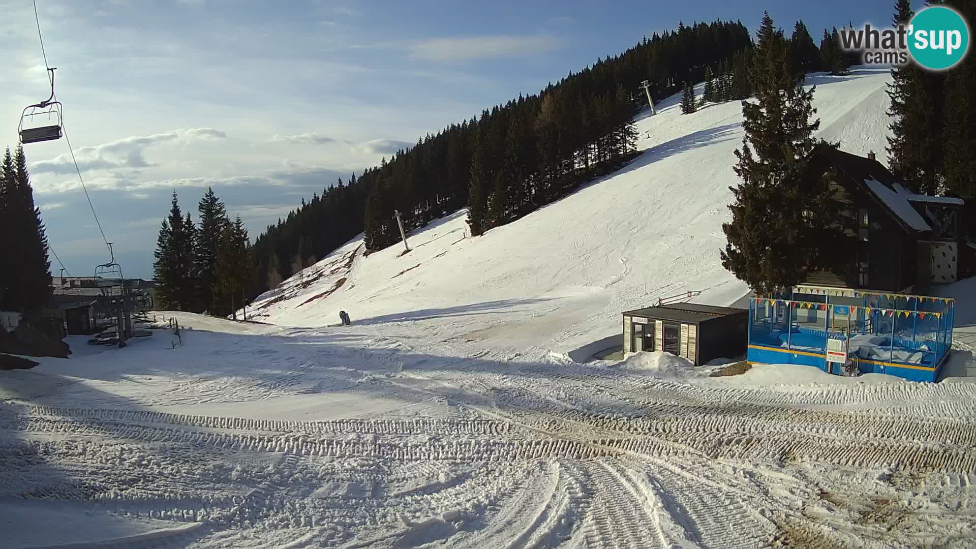 GOLTE skijalište web kamera – pogled na Medvedjak – Slovenija