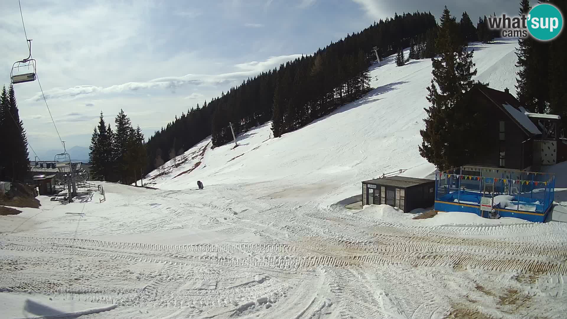 GOLTE skijalište web kamera – pogled na Medvedjak – Slovenija