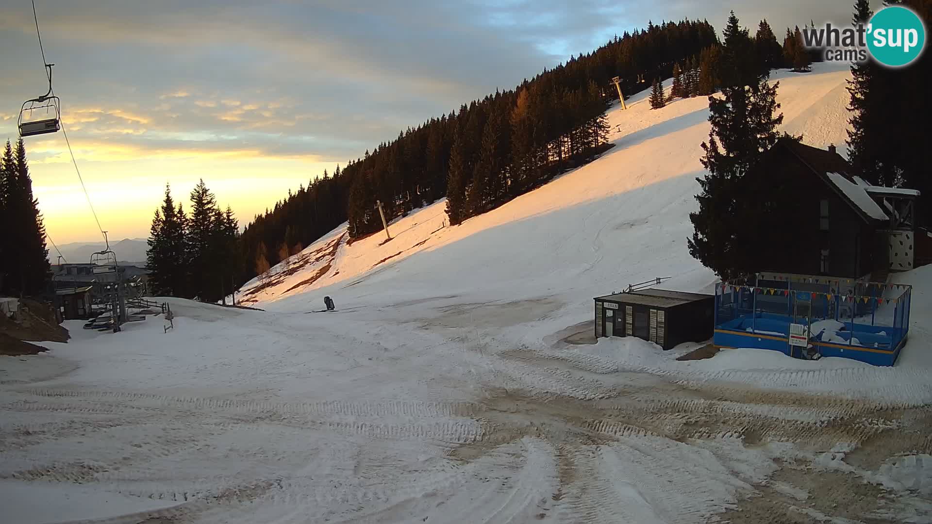 GOLTE Ski resort live webcam – view to Medvedjak – Slovenia