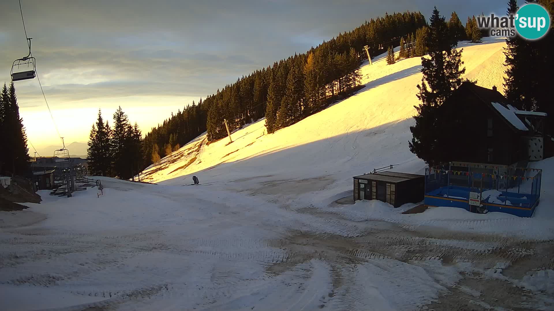 GOLTE Ski resort live webcam – view to Medvedjak – Slovenia
