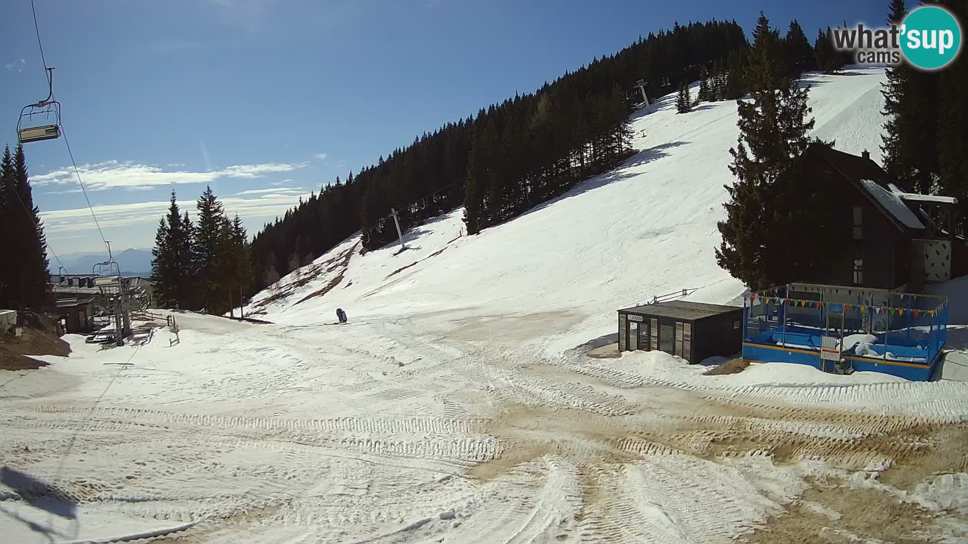 GOLTE skijalište web kamera – pogled na Medvedjak – Slovenija