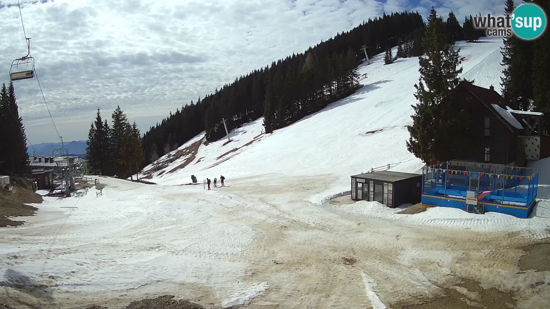Cámara web en vivo de la estación de esquí GOLTE – vista a Medvedjak – Eslovenia