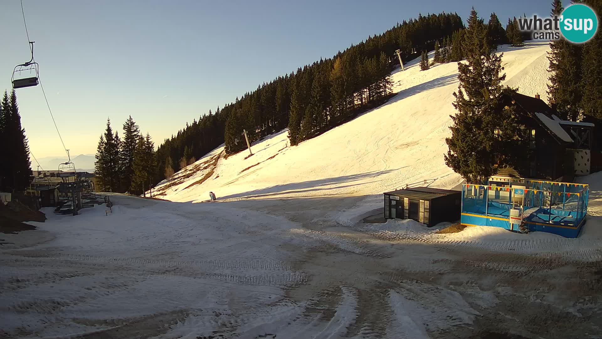 GOLTE Ski resort live webcam – view to Medvedjak – Slovenia