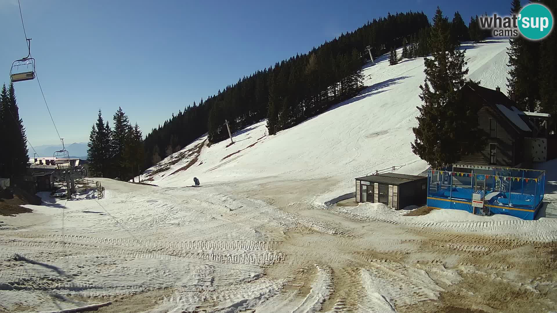 GOLTE Ski resort live webcam – view to Medvedjak – Slovenia