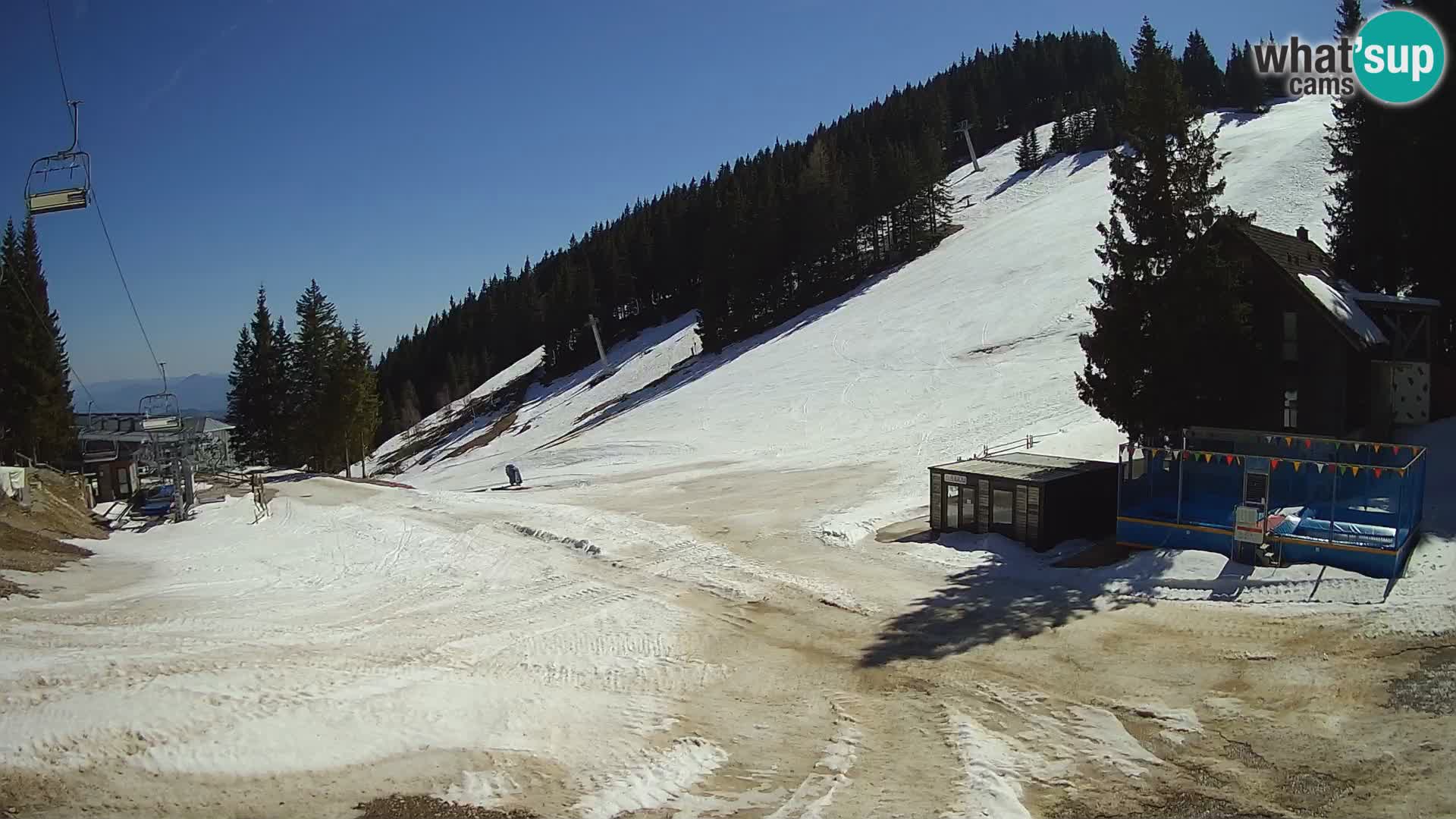 GOLTE Ski resort live webcam – view to Medvedjak – Slovenia