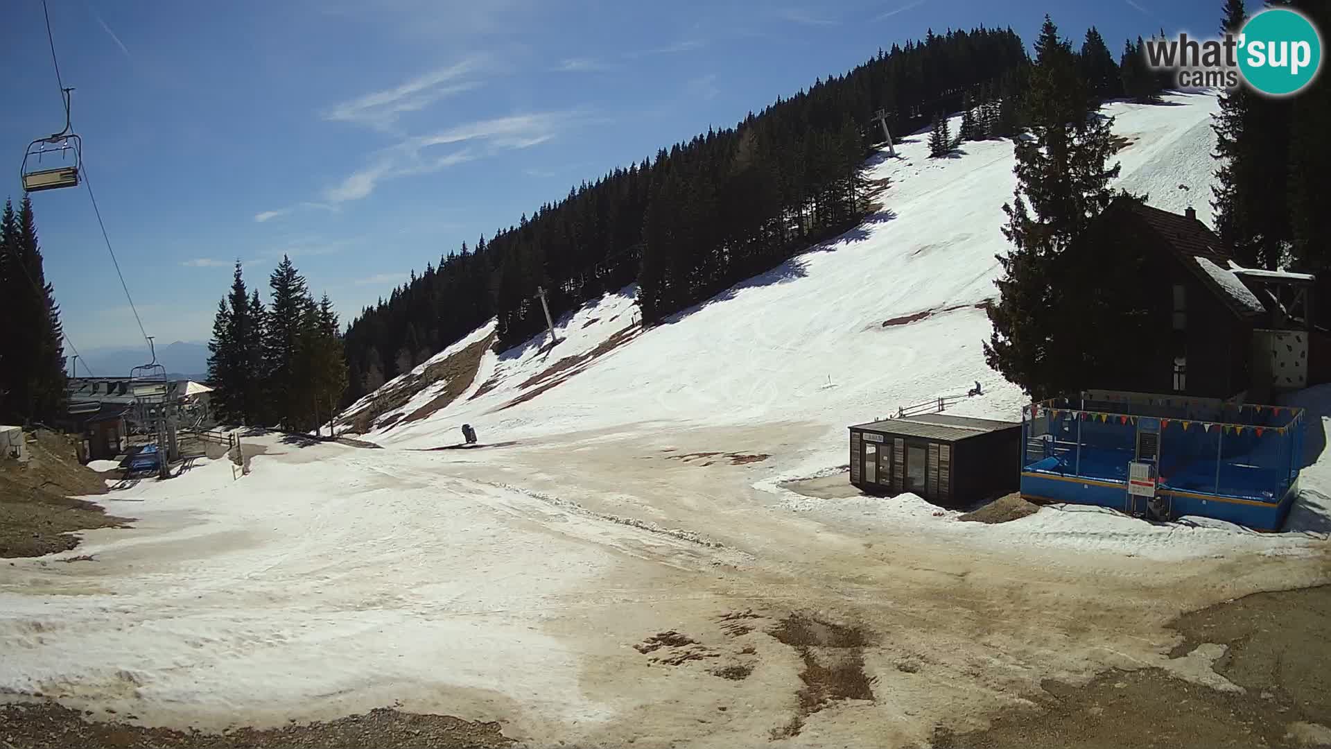 Cámara web en vivo de la estación de esquí GOLTE – vista a Medvedjak – Eslovenia