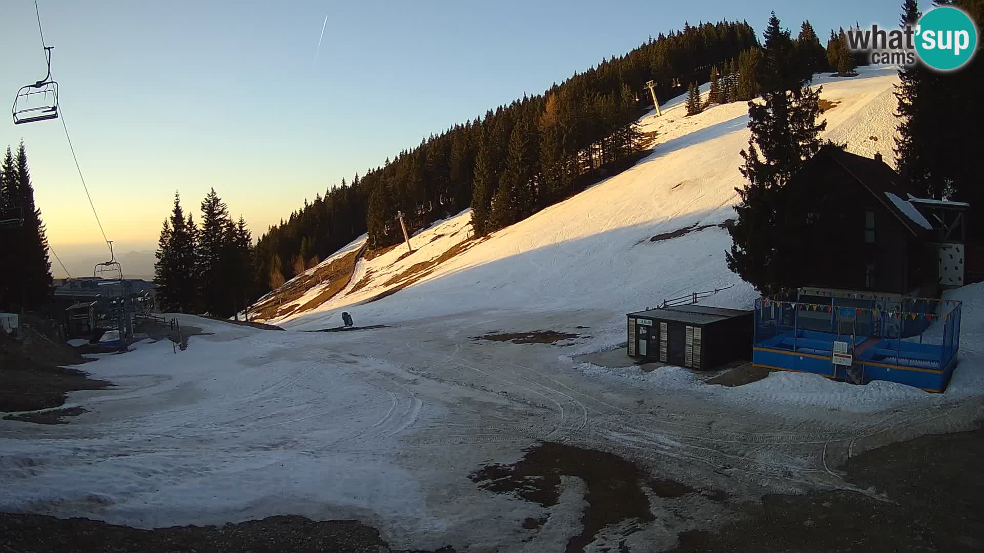 GOLTE Ski resort live webcam – view to Medvedjak – Slovenia