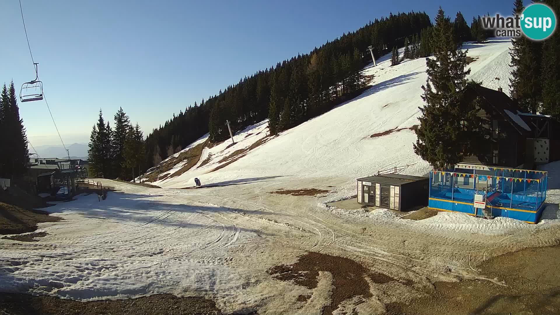 GOLTE Ski resort live webcam – view to Medvedjak – Slovenia