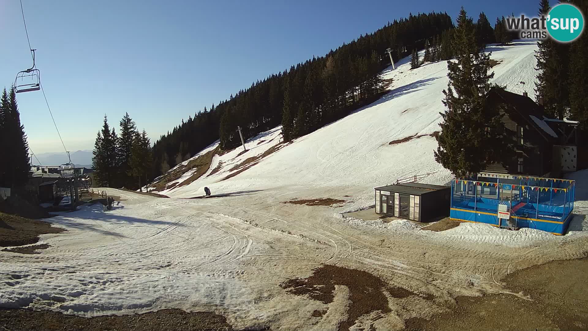 GOLTE Ski resort live webcam – view to Medvedjak – Slovenia