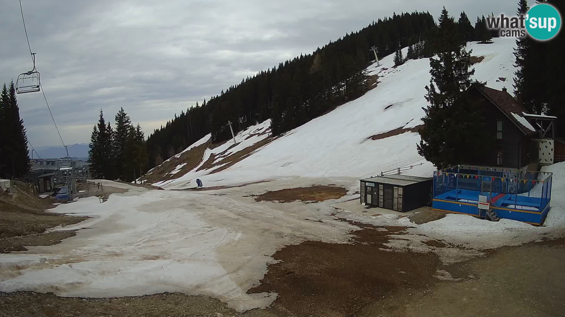 GOLTE skijalište web kamera – pogled na Medvedjak – Slovenija