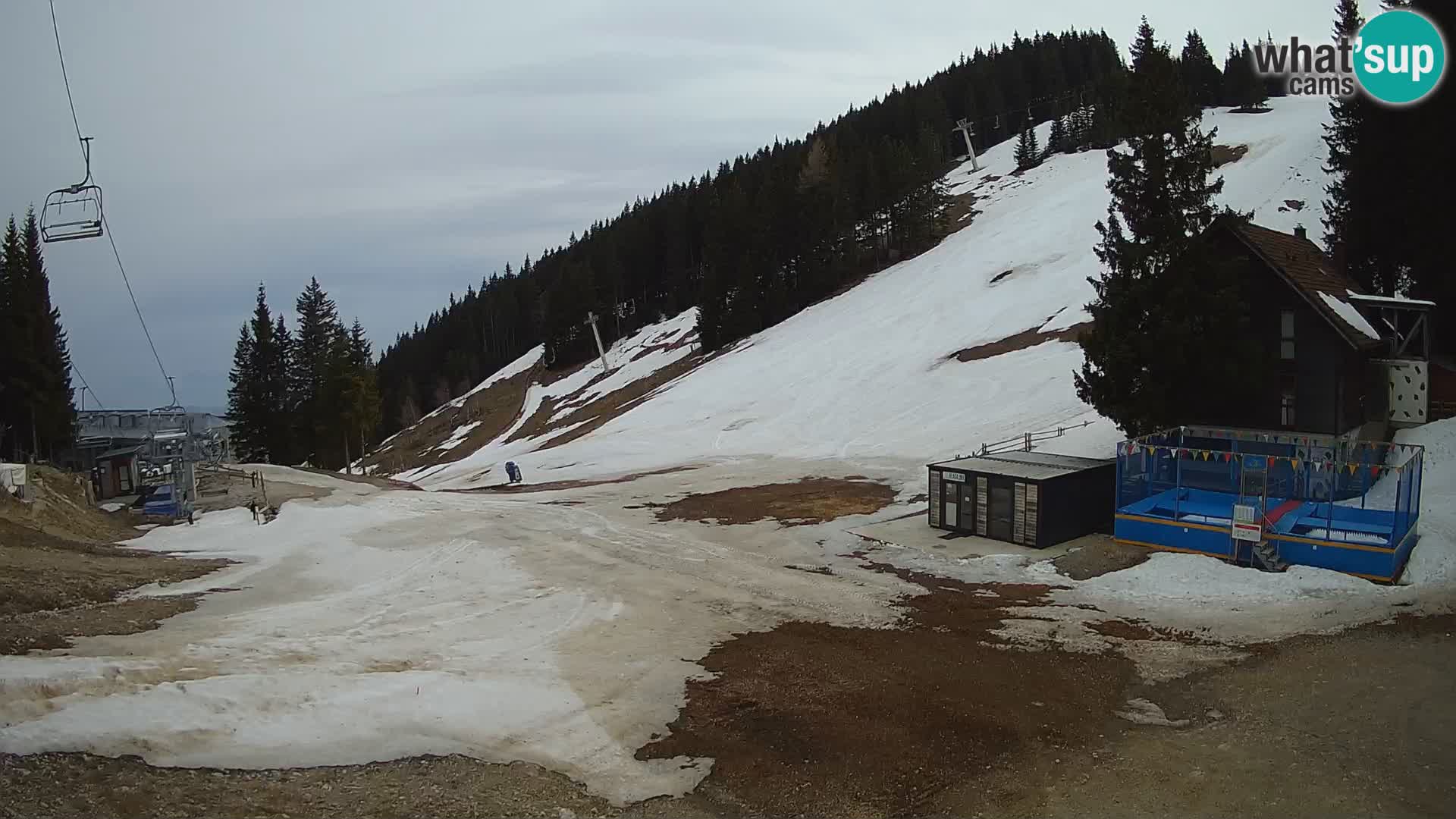 Webcam en direct de la station de ski de GOLTE – vue sur Medvedjak – Slovénie