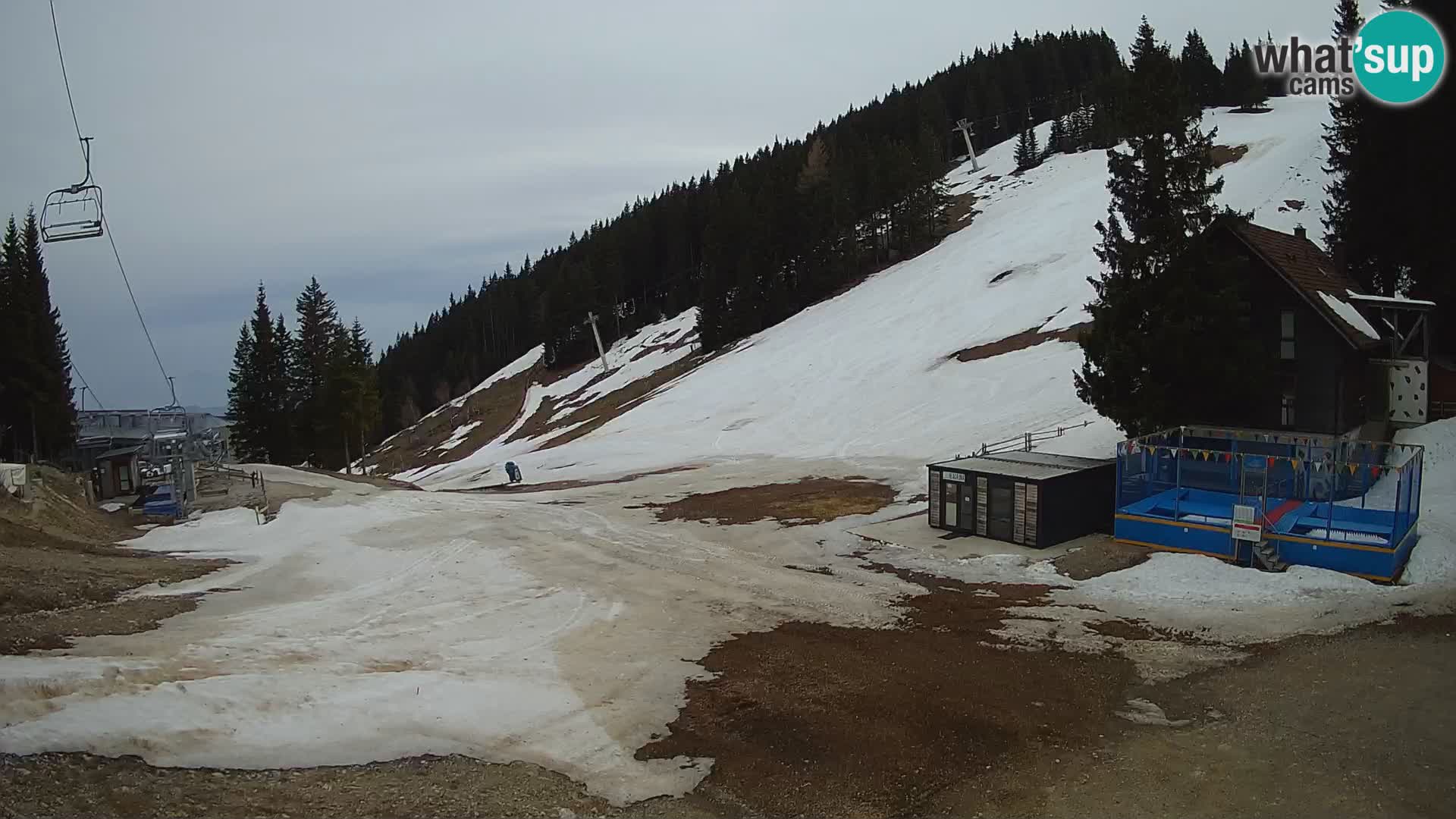 Webcam en direct de la station de ski de GOLTE – vue sur Medvedjak – Slovénie