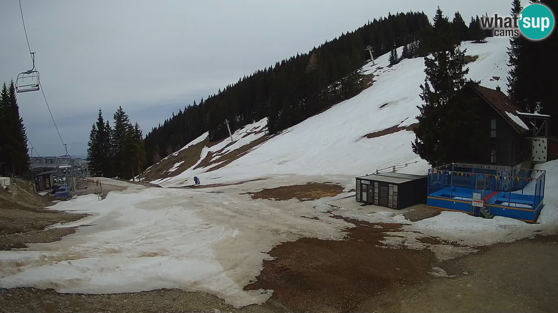 Webcam en direct de la station de ski de GOLTE – vue sur Medvedjak – Slovénie