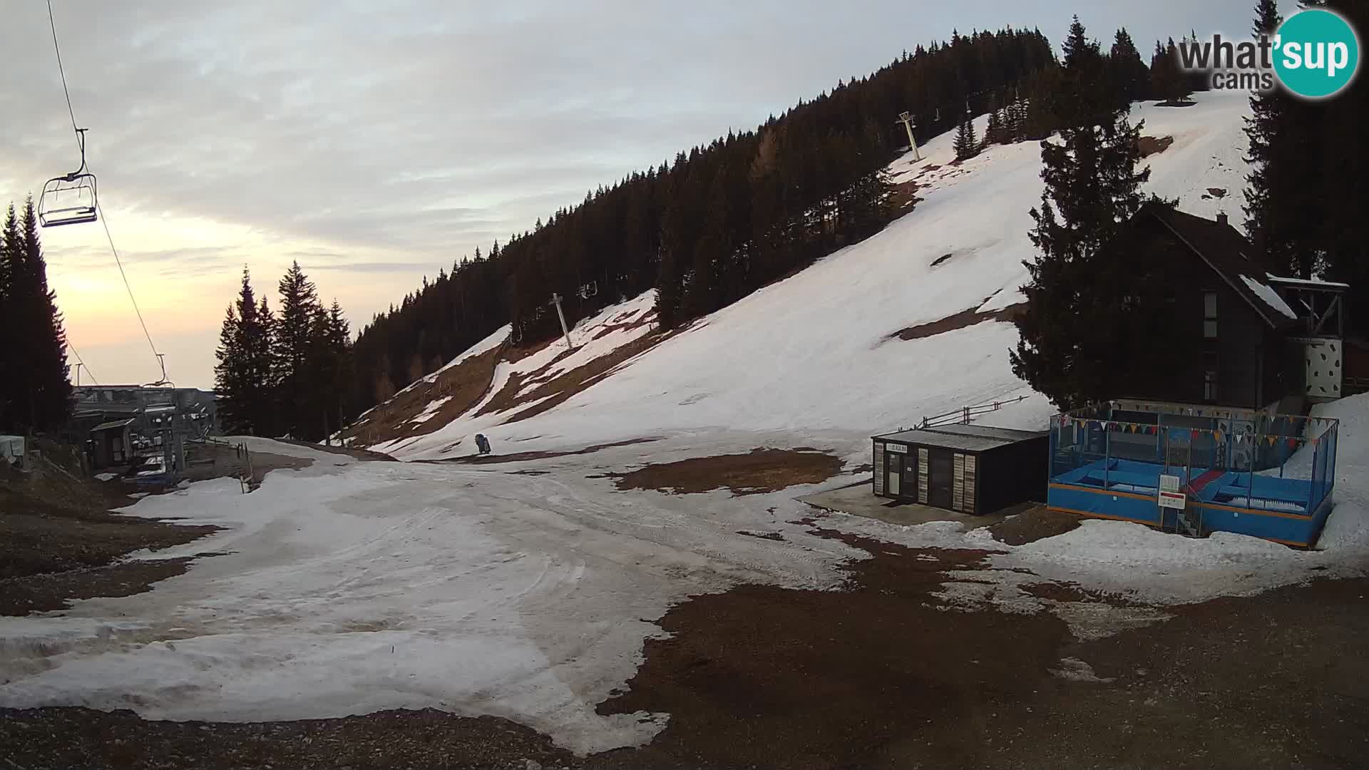 GOLTE Ski resort live webcam – view to Medvedjak – Slovenia