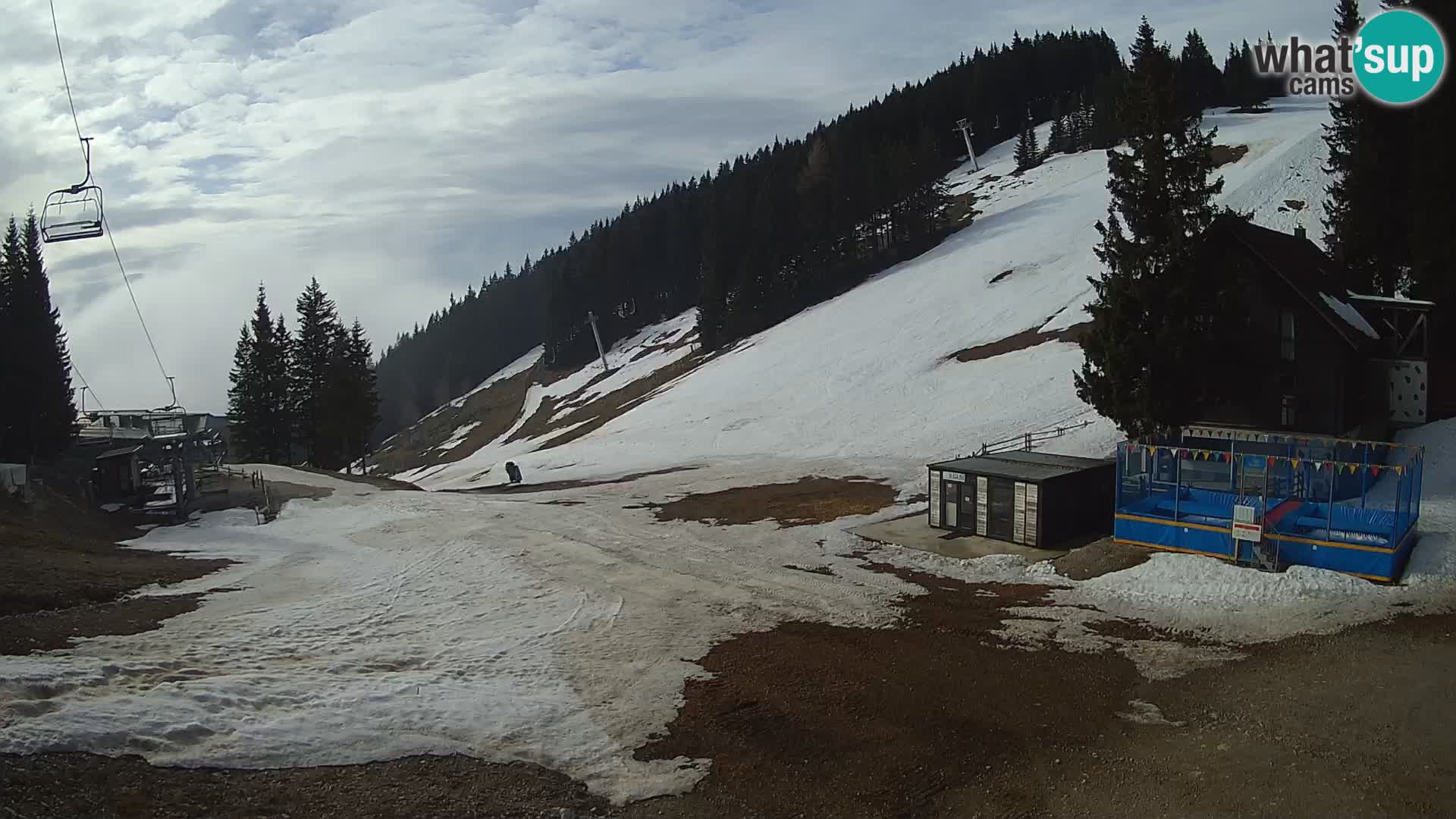 Cámara web en vivo de la estación de esquí GOLTE – vista a Medvedjak – Eslovenia