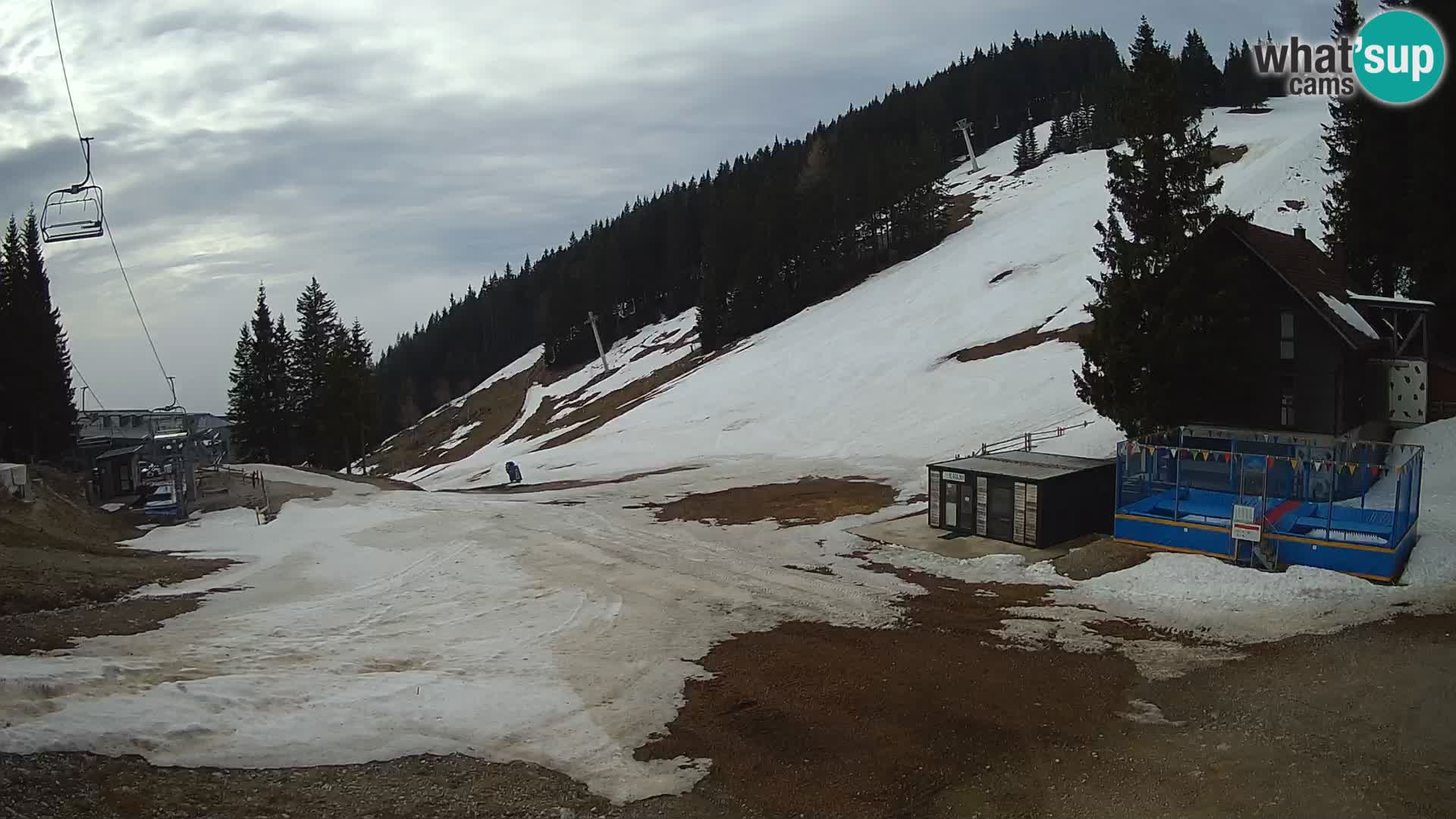 Webcam en direct de la station de ski de GOLTE – vue sur Medvedjak – Slovénie