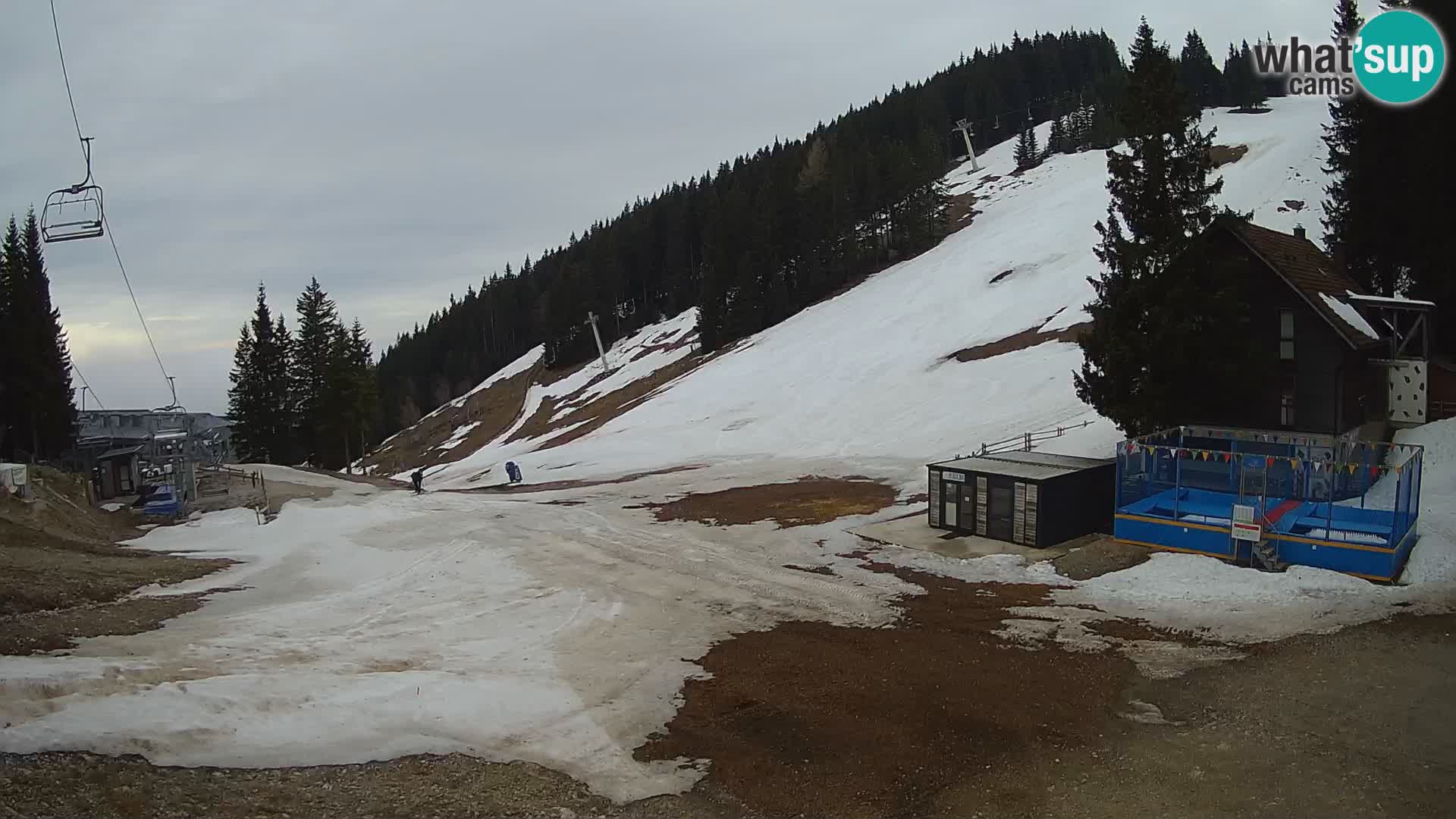 GOLTE skijalište web kamera – pogled na Medvedjak – Slovenija